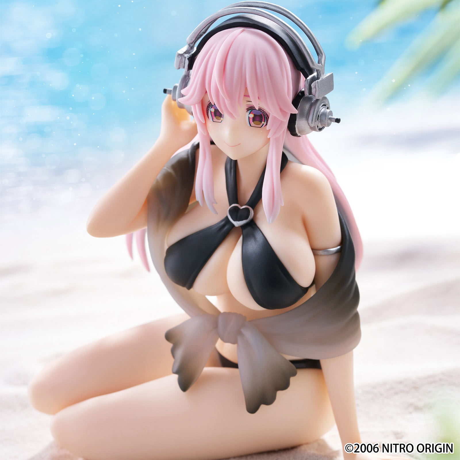 Super Sonico - Noodle Stopper Figure Swimsuit Black Color Version