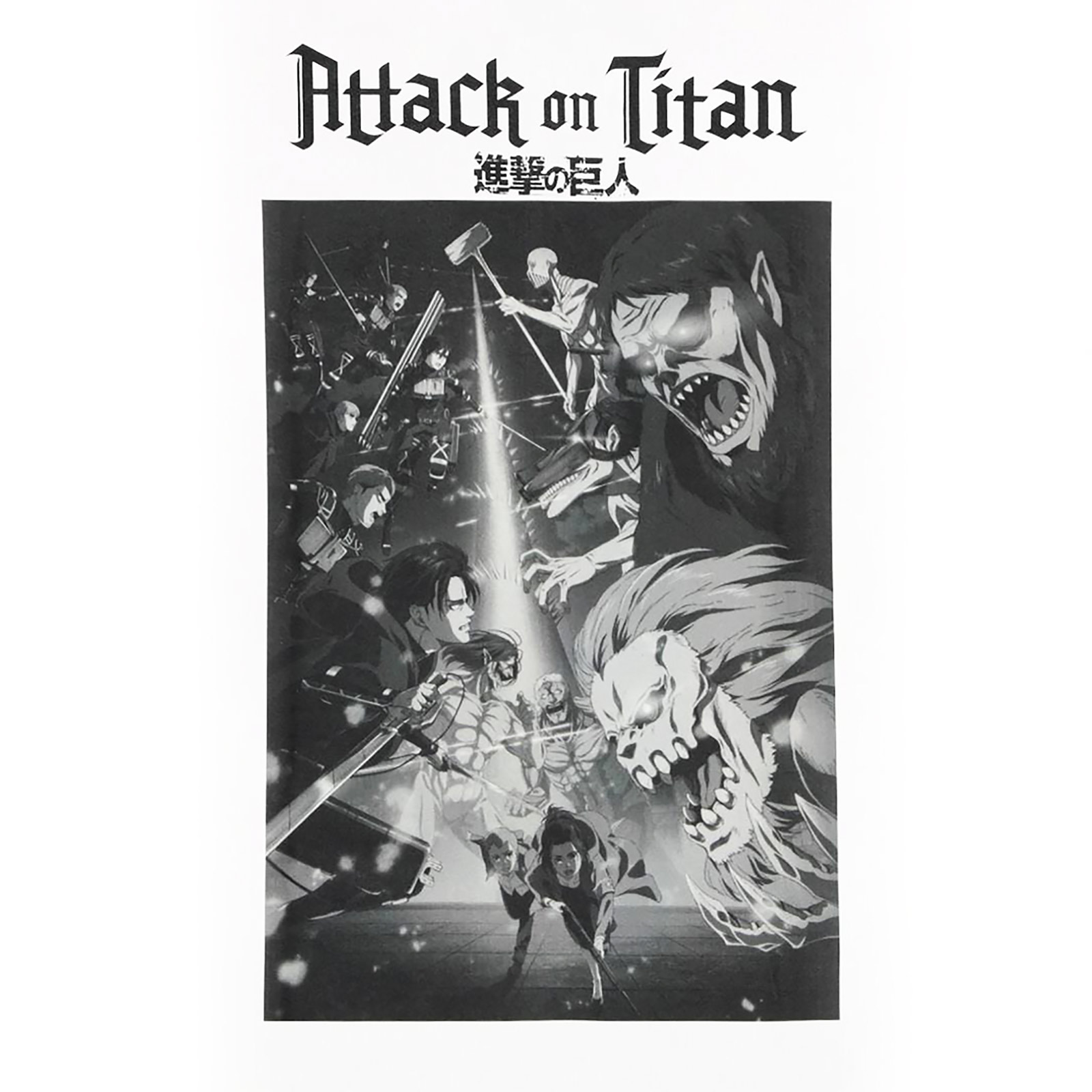 Attack on Titan - Seizoen 4 Poster T-shirt wit
