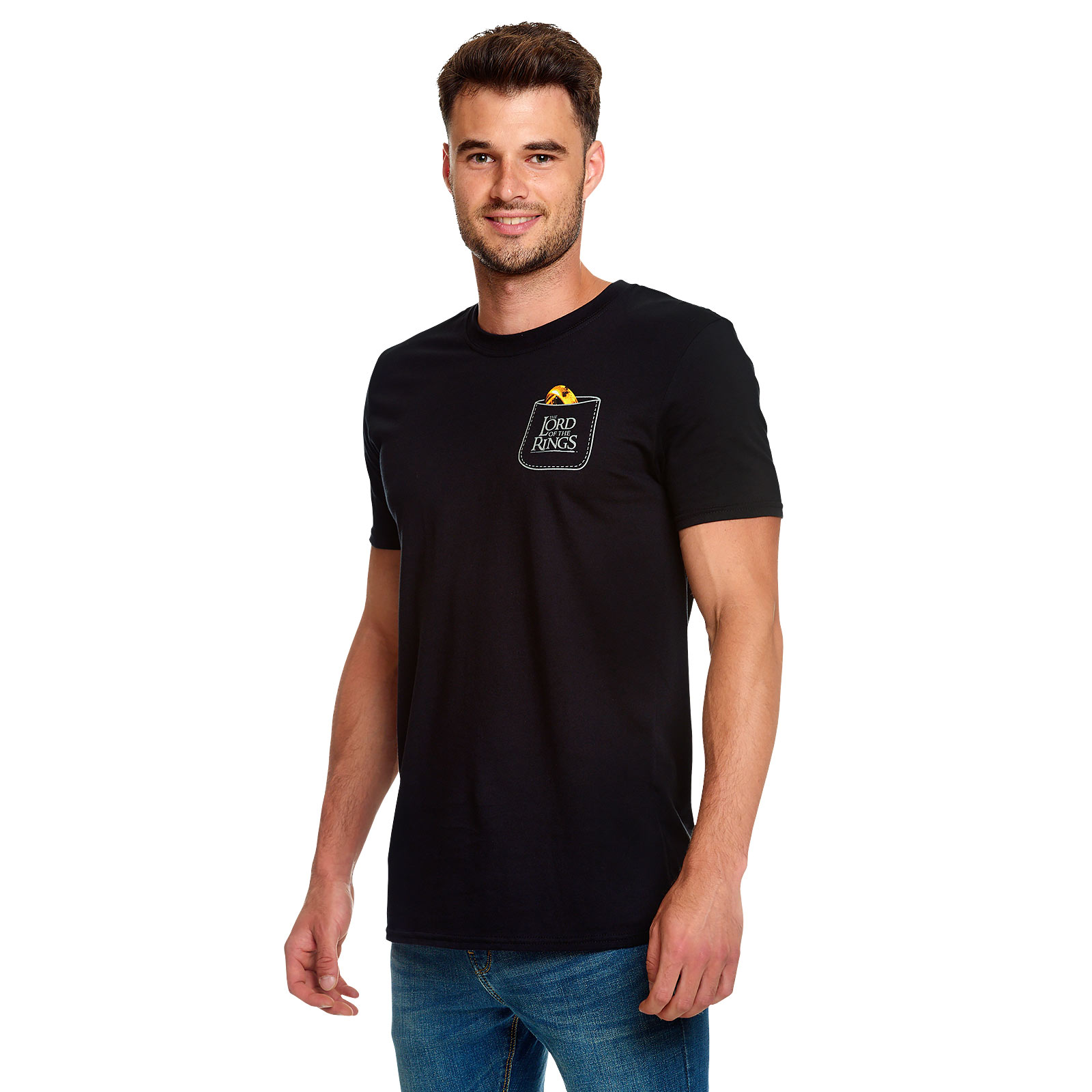 Lord of the Rings - The One Ring Pocket T-Shirt Black