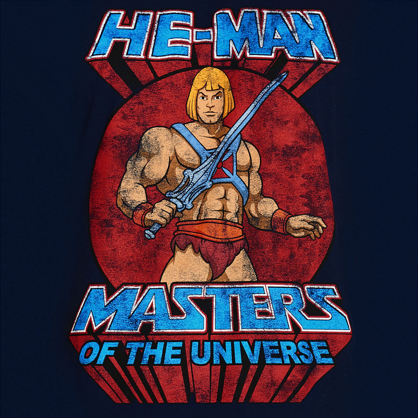 Masters of the Universe - He-Man Pose T-shirt blauw