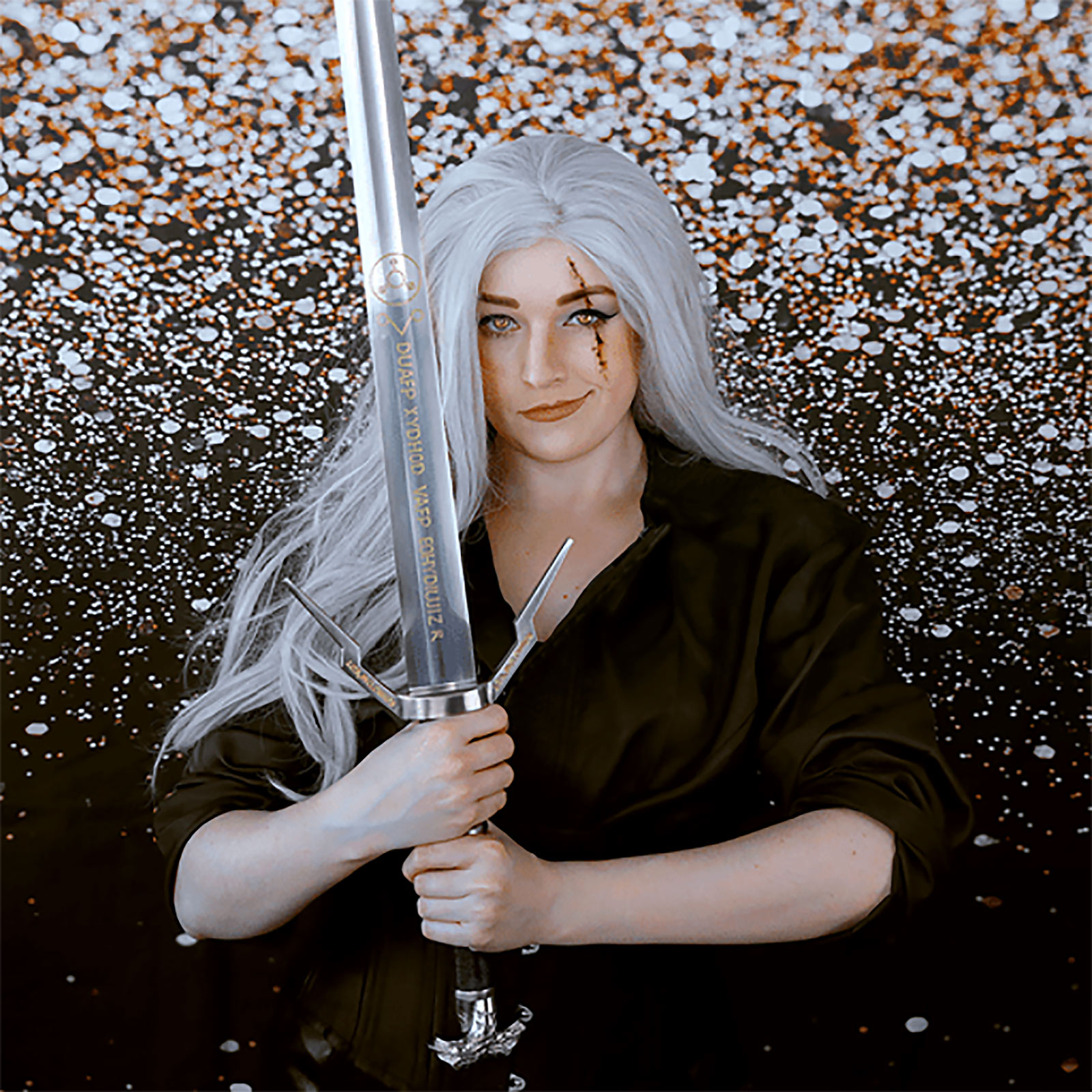 Geralt van Rivia Zilveren Zwaard Replica met Schede voor Witcher Fans