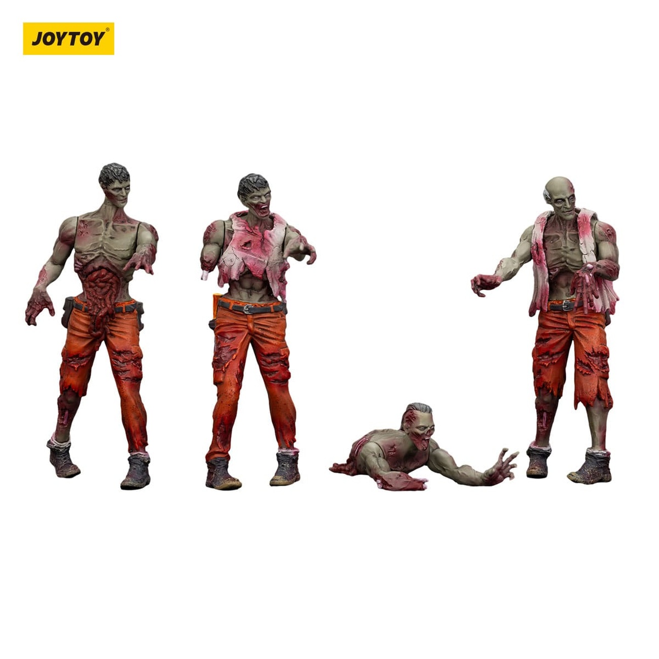 Zombie Dark Source actionfigurer 4-pack Mechanic Team 8 cm