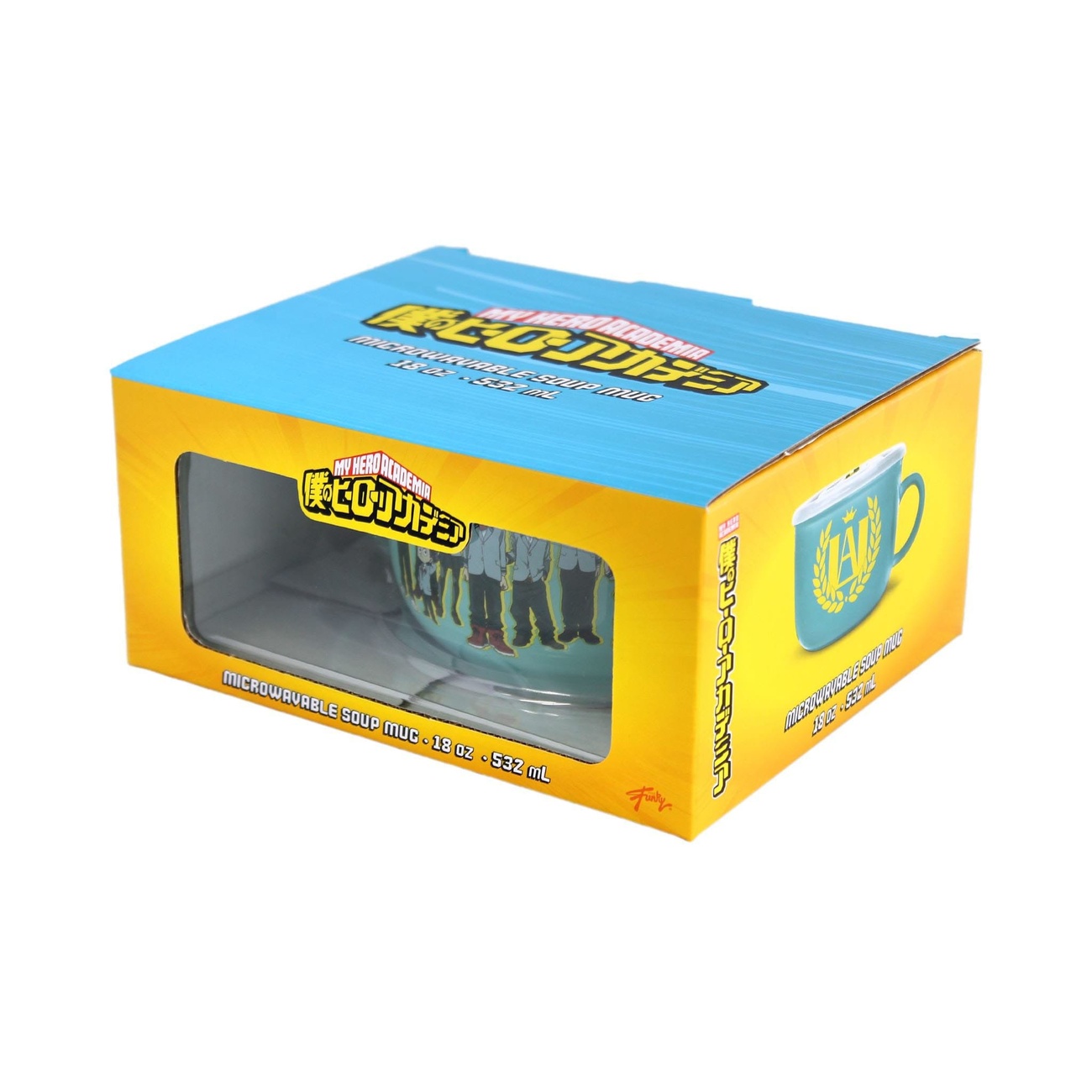 My Hero Academia ramenkom met deksel en handvat UA 532 ml
