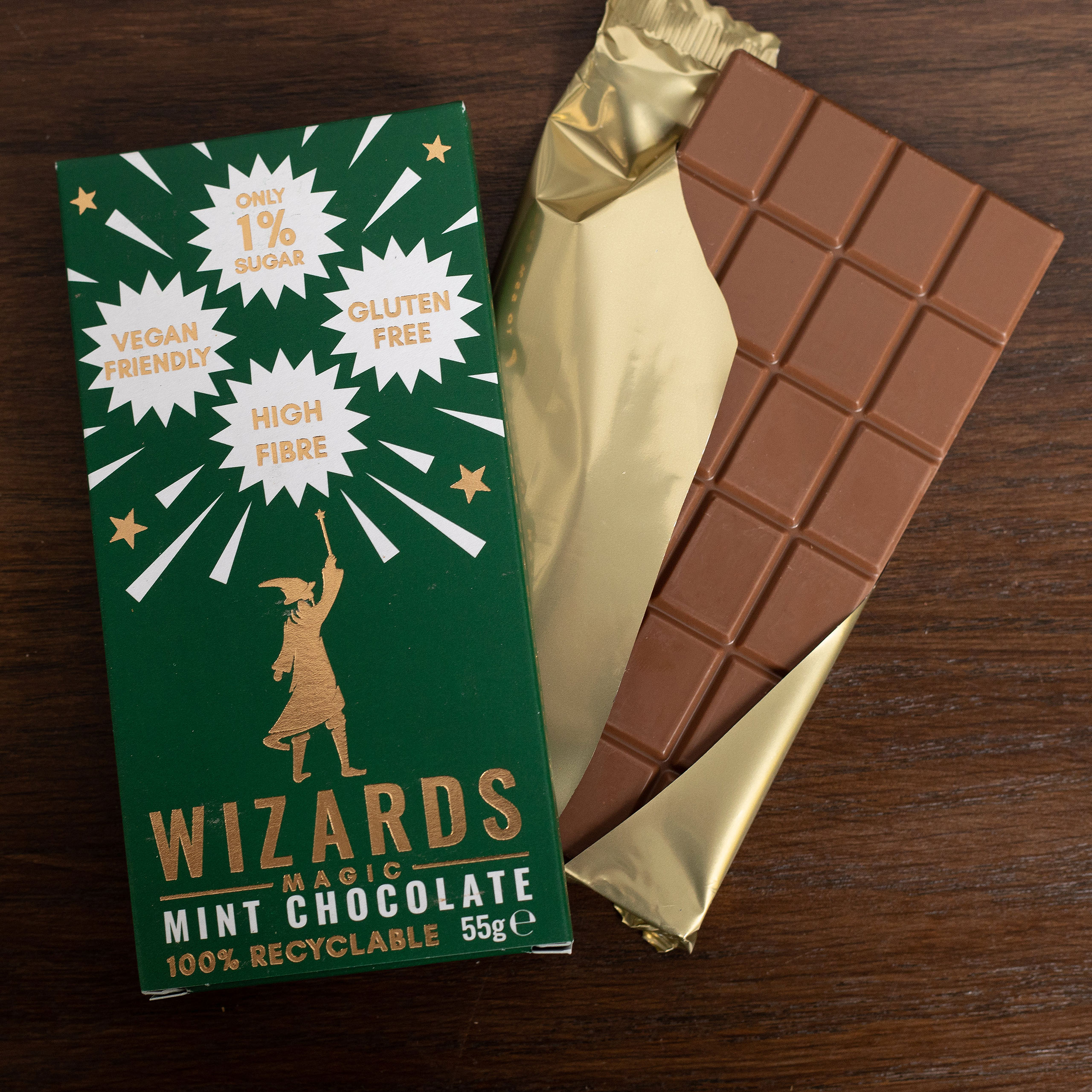 Wizards Magic - Chocolat à la menthe 12 tablettes