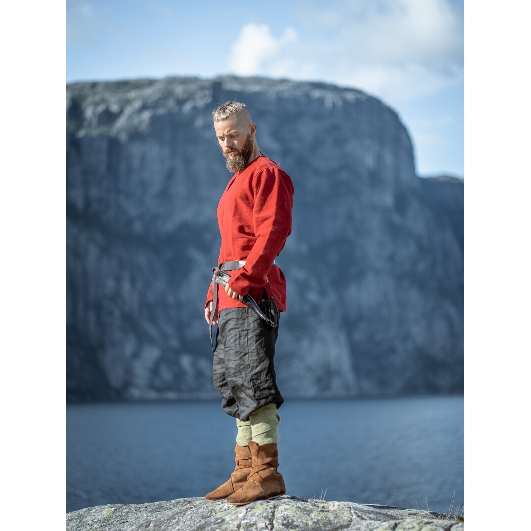 Tunique viking médiévale Ivar rouge