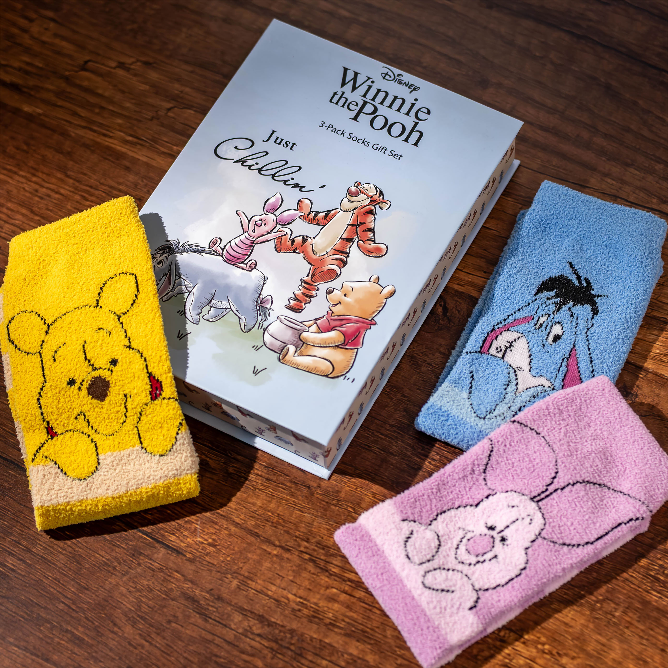 Kubuś Puchatek - Skarpetki Przyjaciele zestaw 3 par w pudełku prezentowym