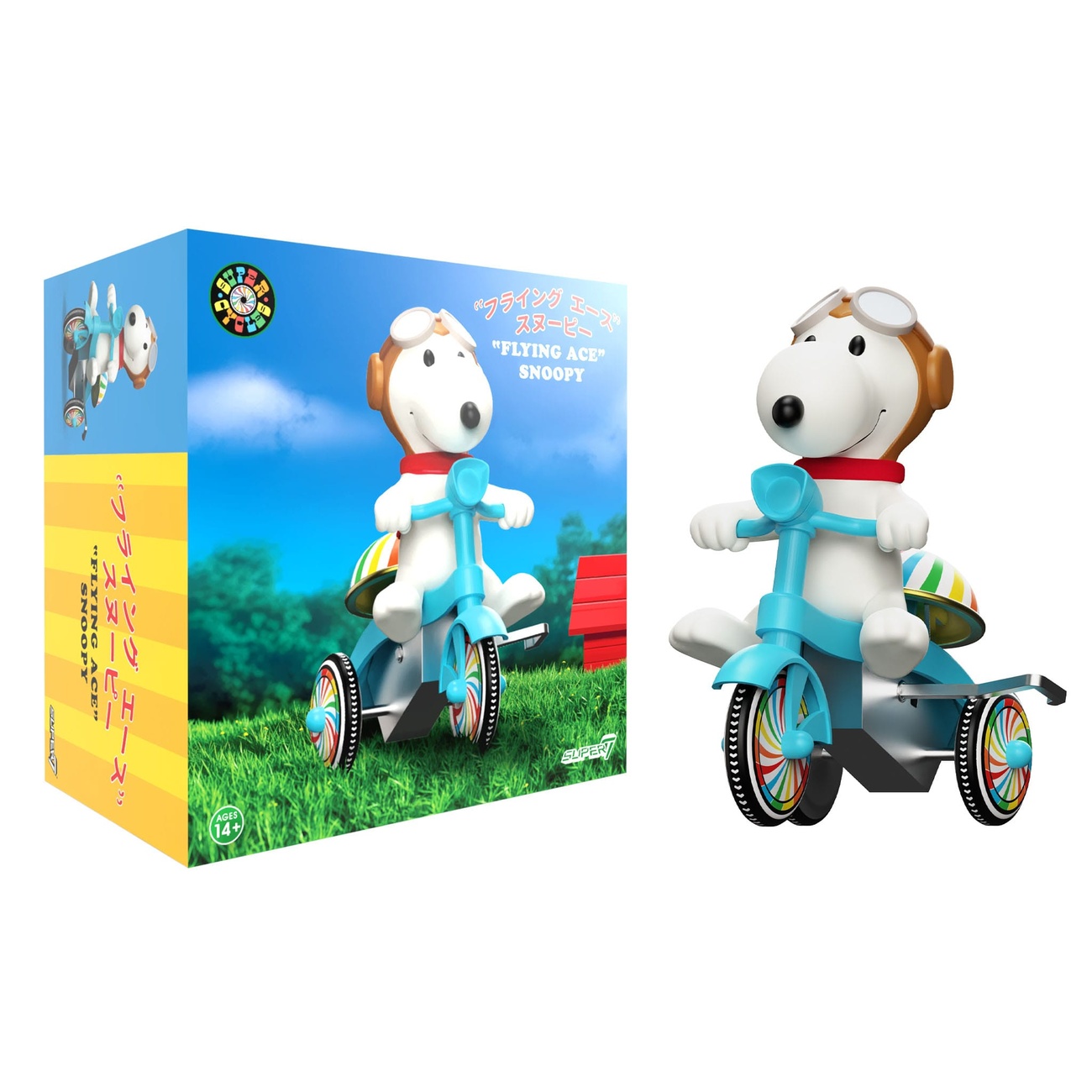 Peanuts Super Cycles figurka akcji Snoopy Flying Ace 13 cm