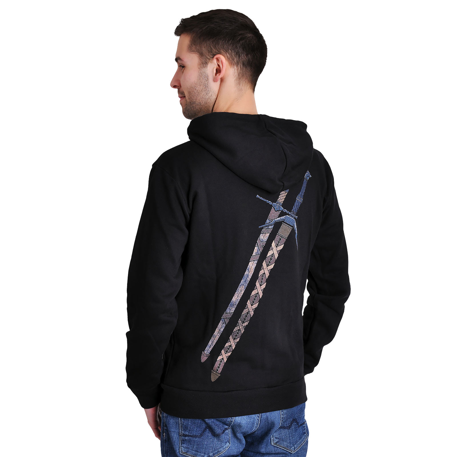 Witcher - Steel and Silver Hoodie Black