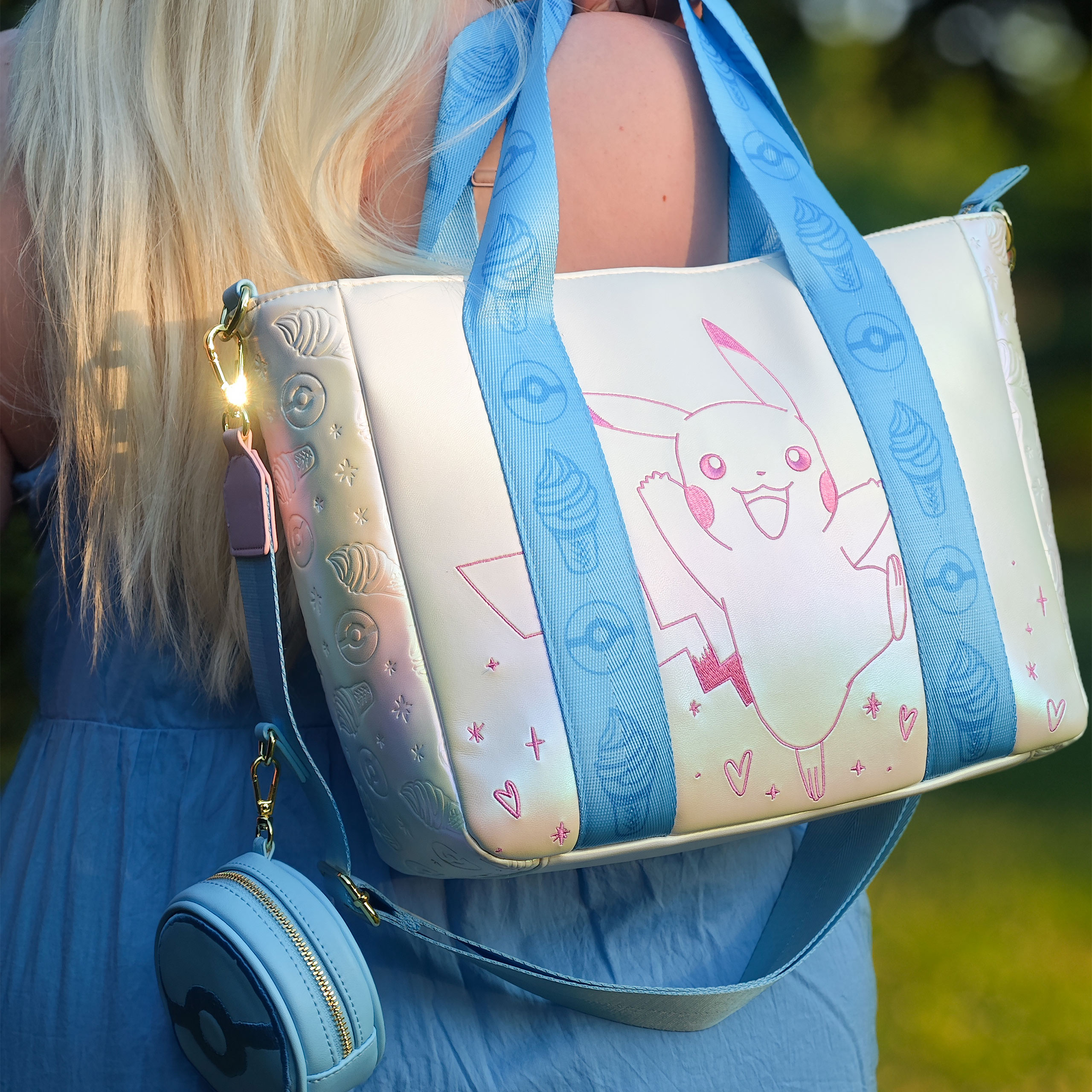 Pokemon - Sac bandoulière Pikachu avec portefeuille