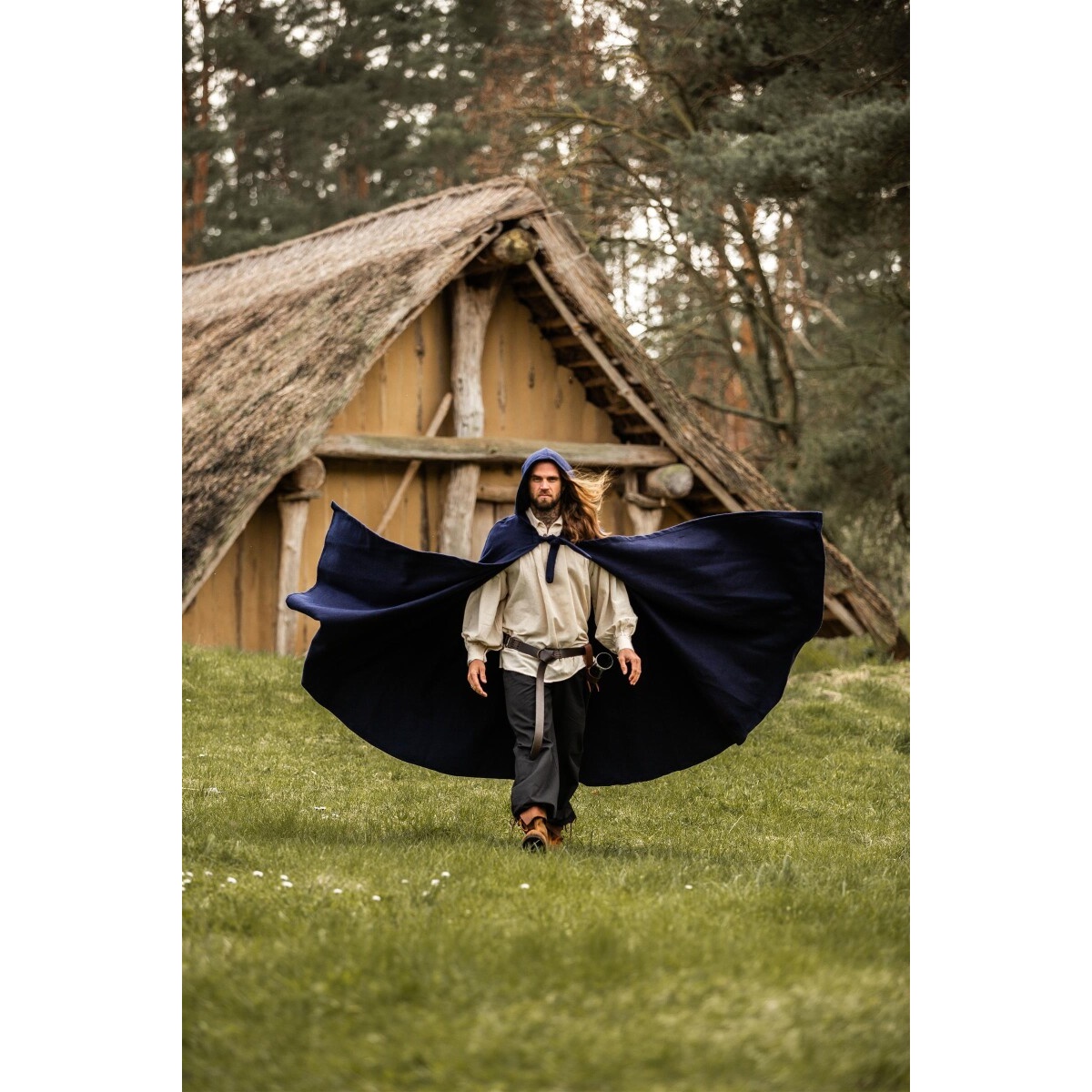 Medieval Wool Cloak Hervir 160 cm
