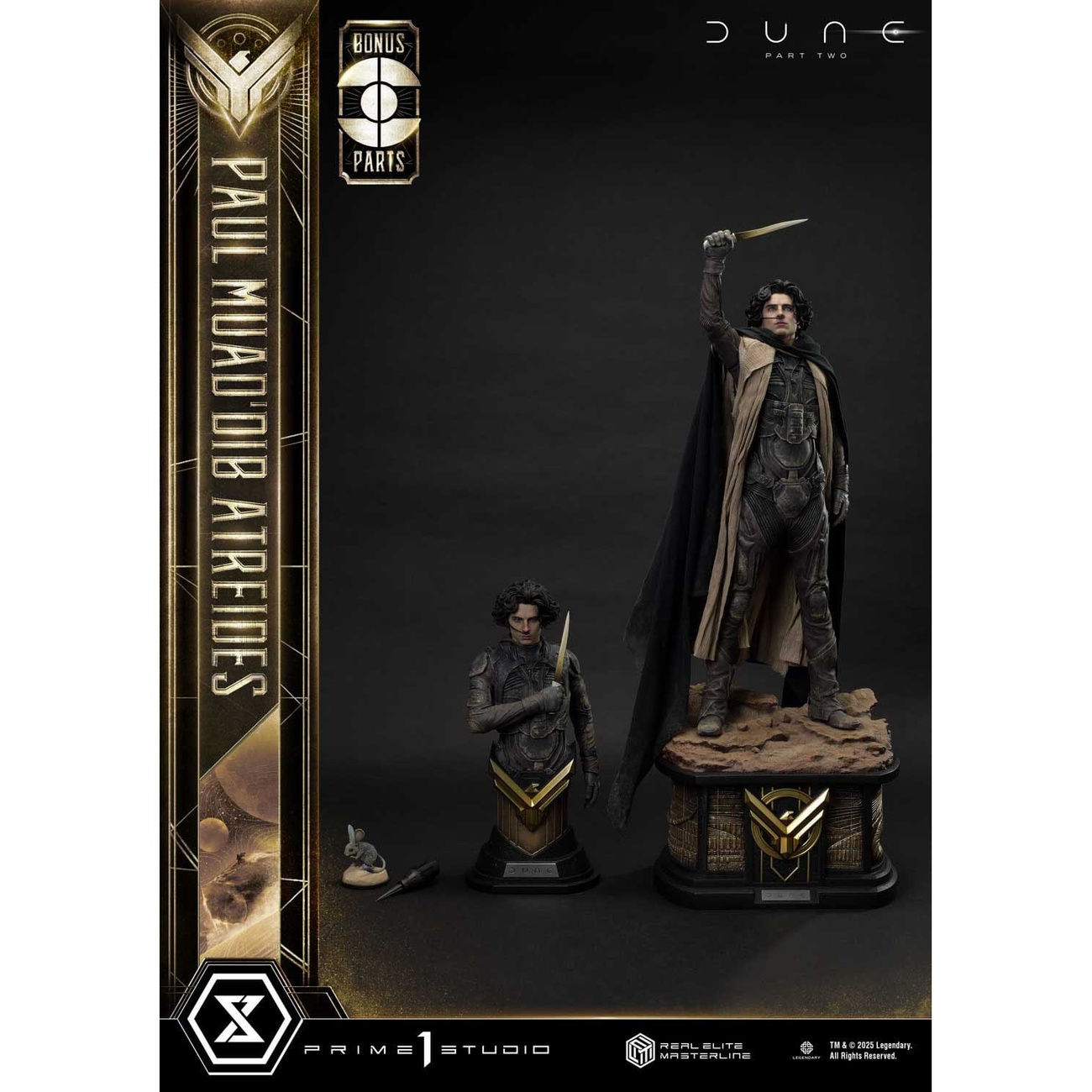 Dune: Part Two Real Elite Masterline Series Statue 1/3 Paul Atreides Ultimate Bonus Version 90 cm