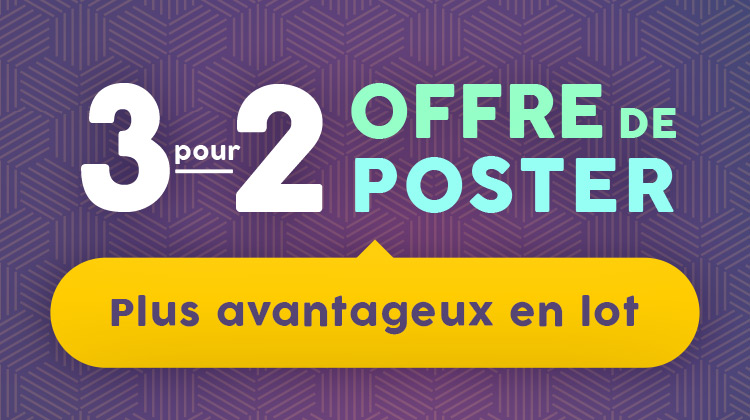 3 pour 2 Offre de poster | Plus avantageux en lot