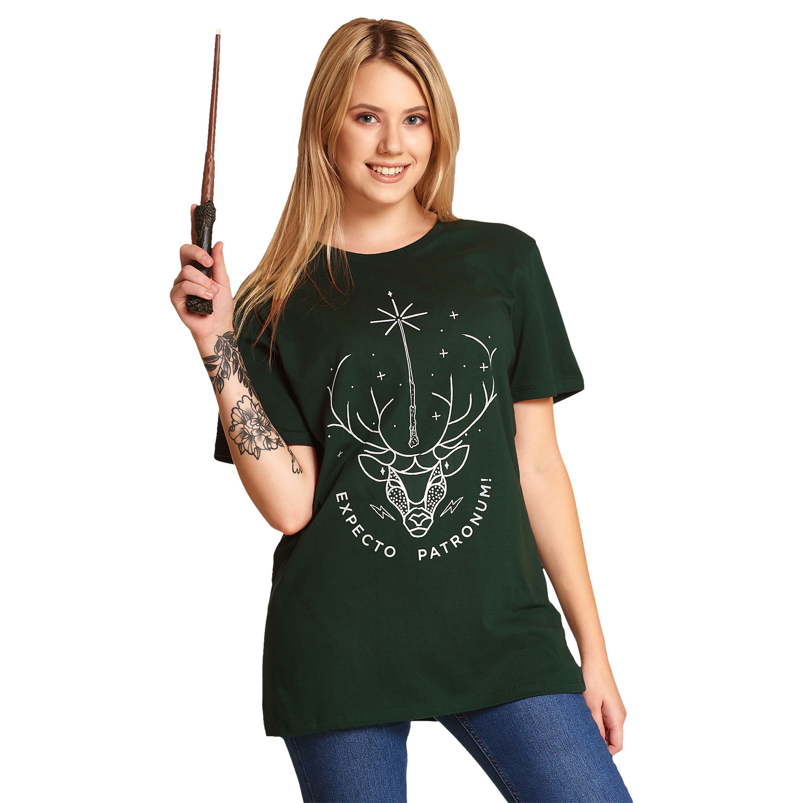 Harry Potter - T-shirt Expecto Patronum vert