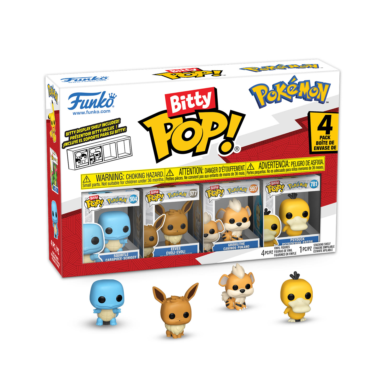 Pokemon - Squirtle e Amici Funko Bitty Pop Set di 4 Figure Serie 4