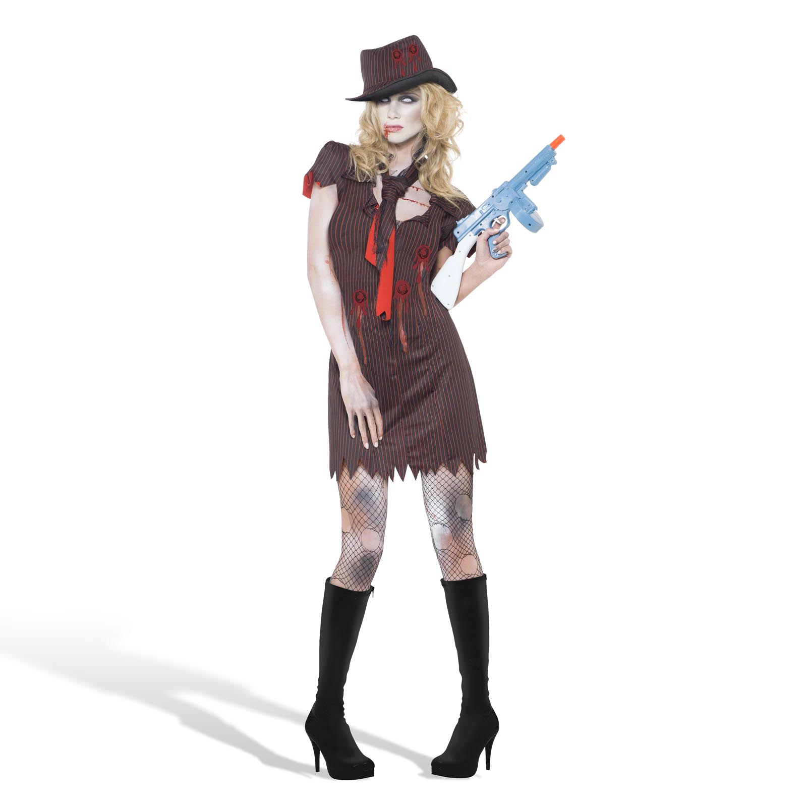 Zombie Gangster Bride Costume
