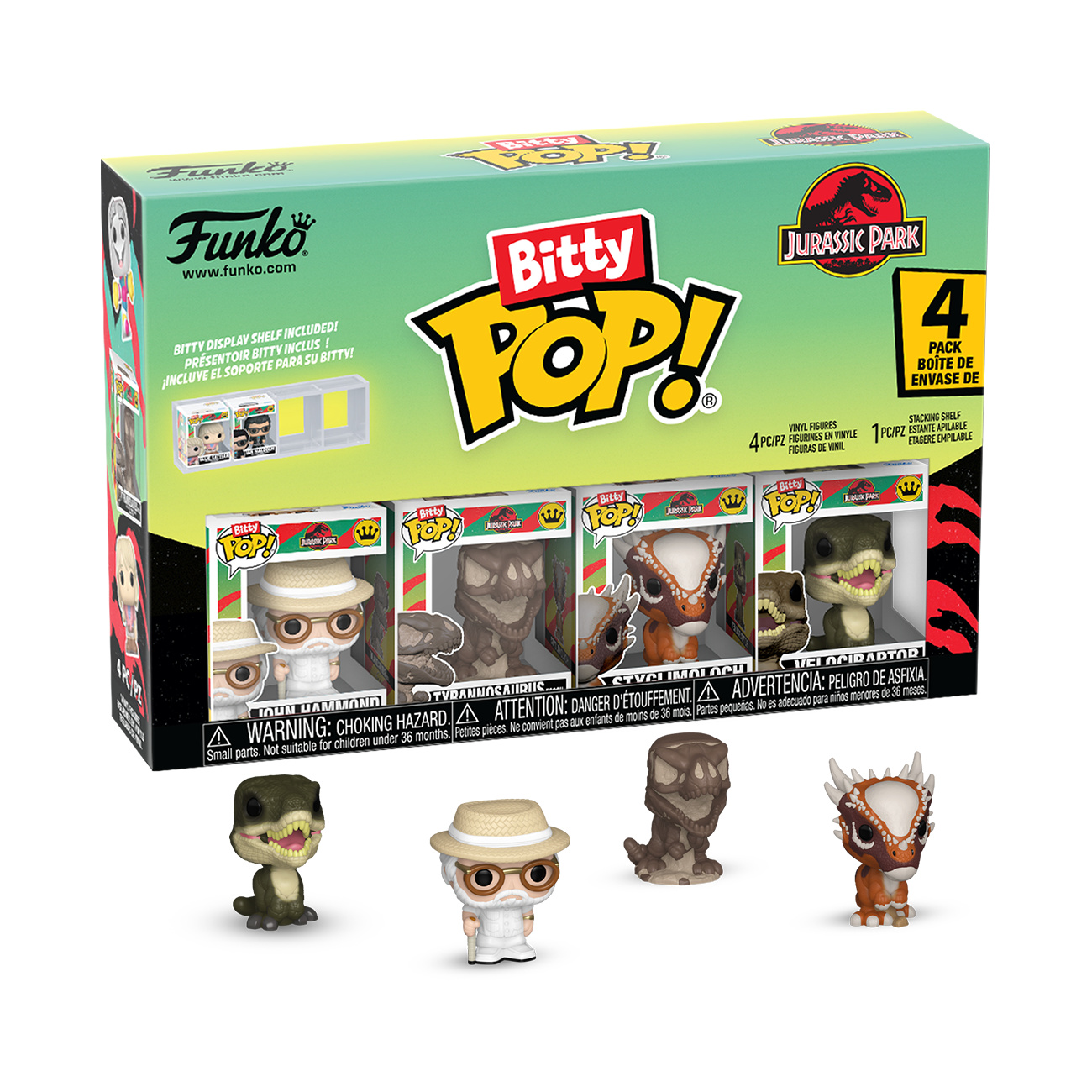 Jurassic Park - Zestaw figurek Funko Bitty Pop Series 2