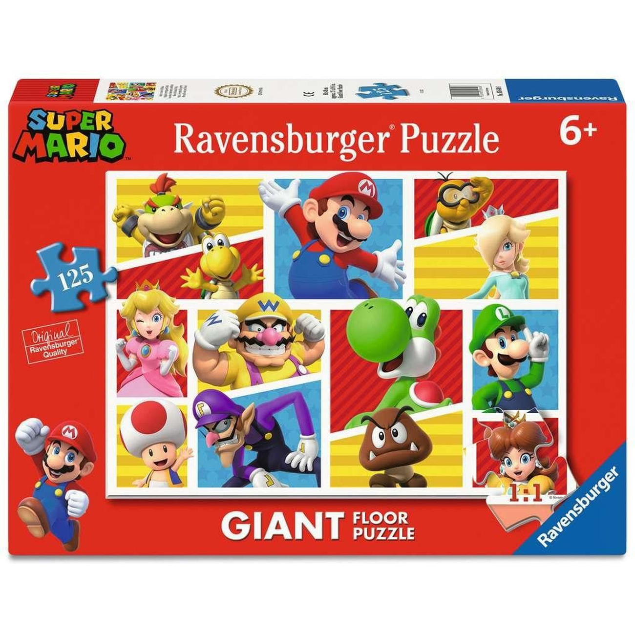 Super Mario Giant Floor Puzzle Mario’s Friends and Foes (125 Pieces)