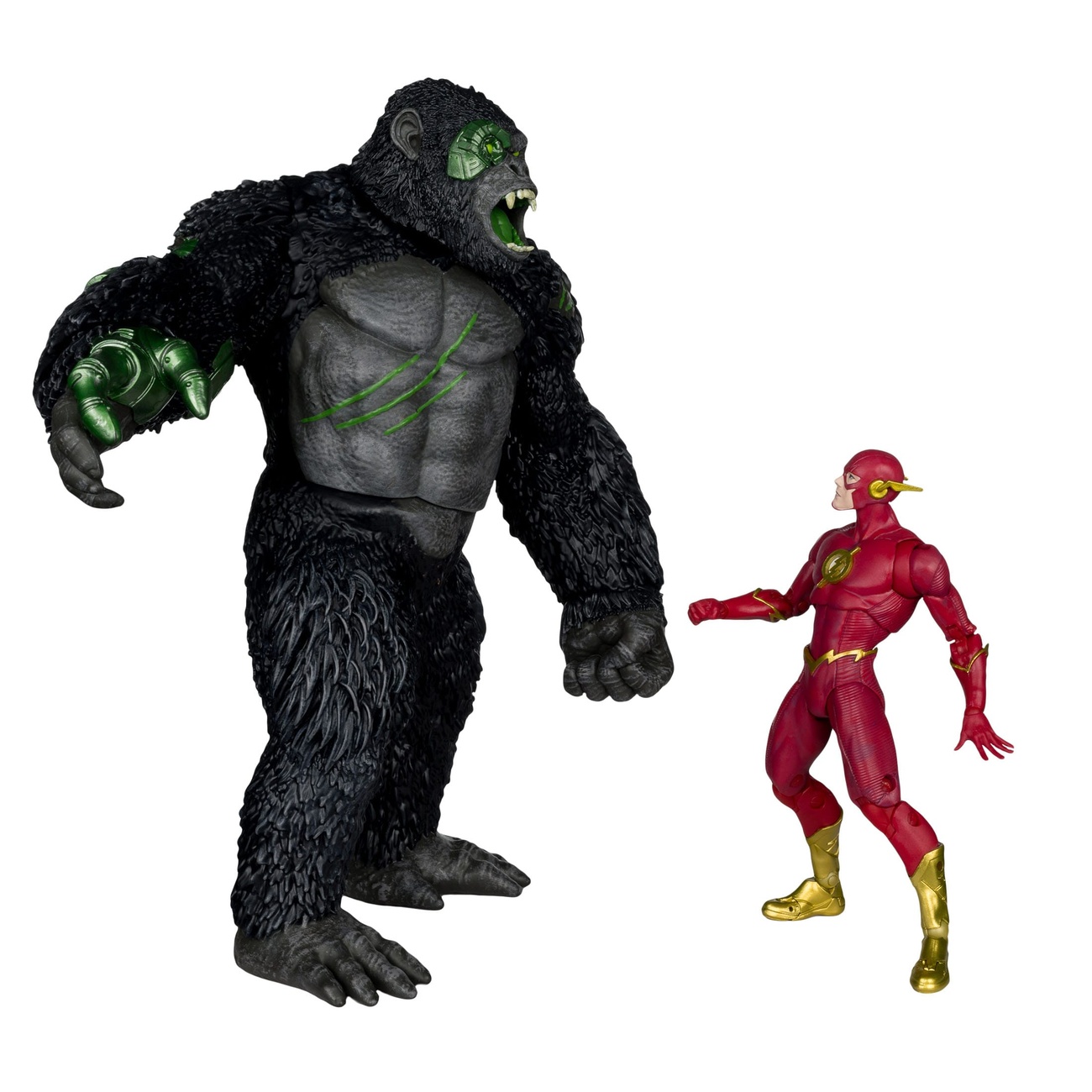 DC Multiverse figurines articulées pack de 2 Flash vs Titano 18 cm