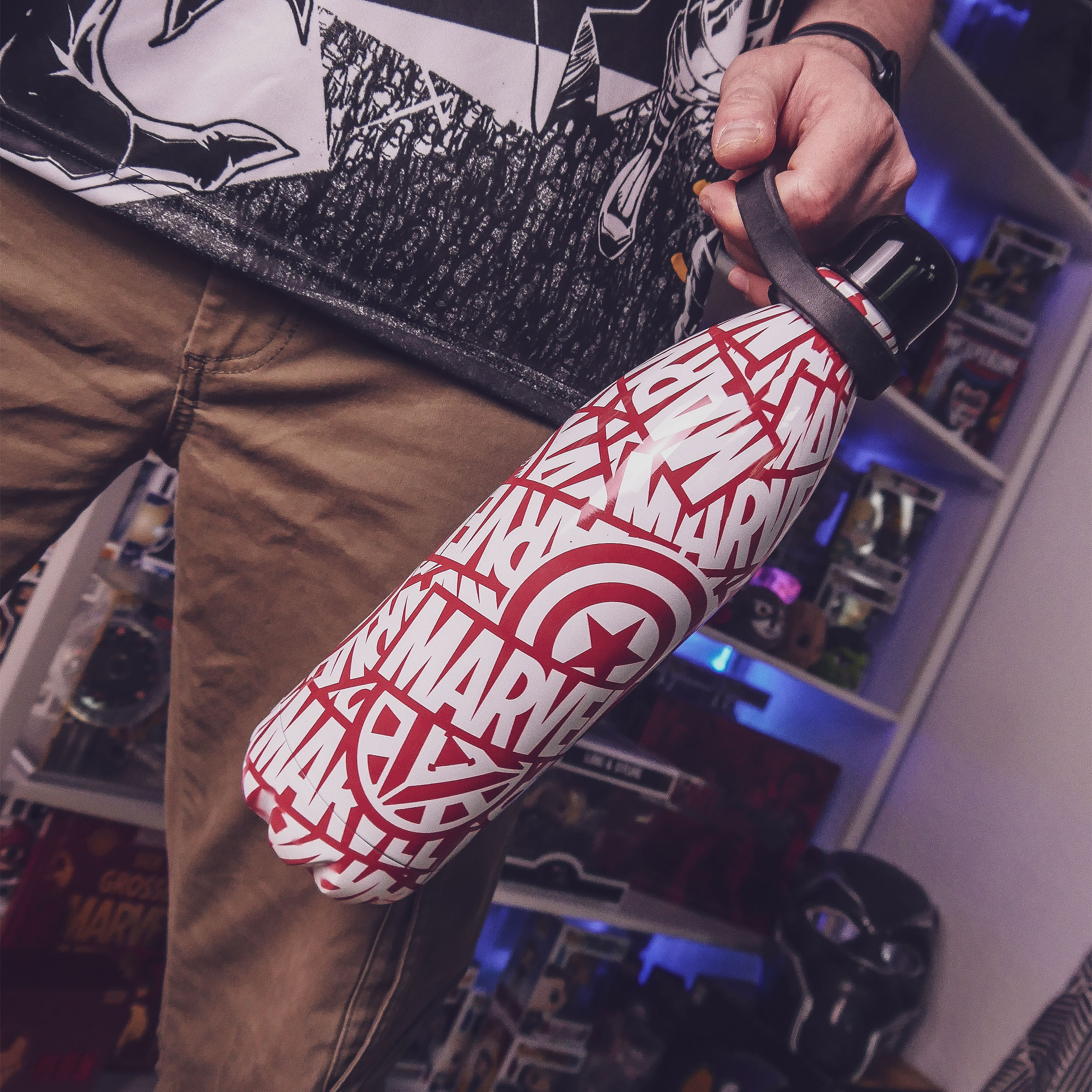 Marvel - Logo and Icons Trinkflasche