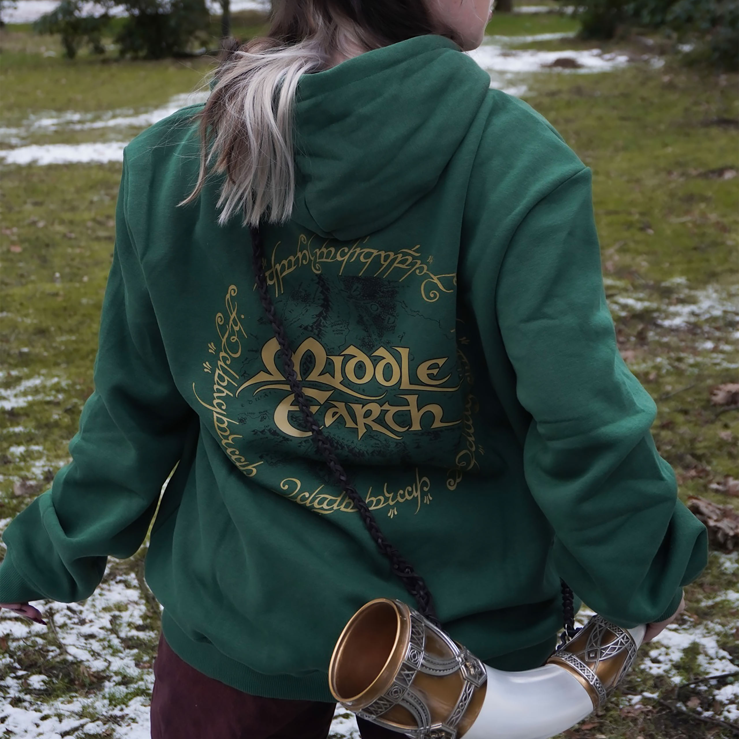 Heer der Ringen - Midden-aarde Hoodie groen