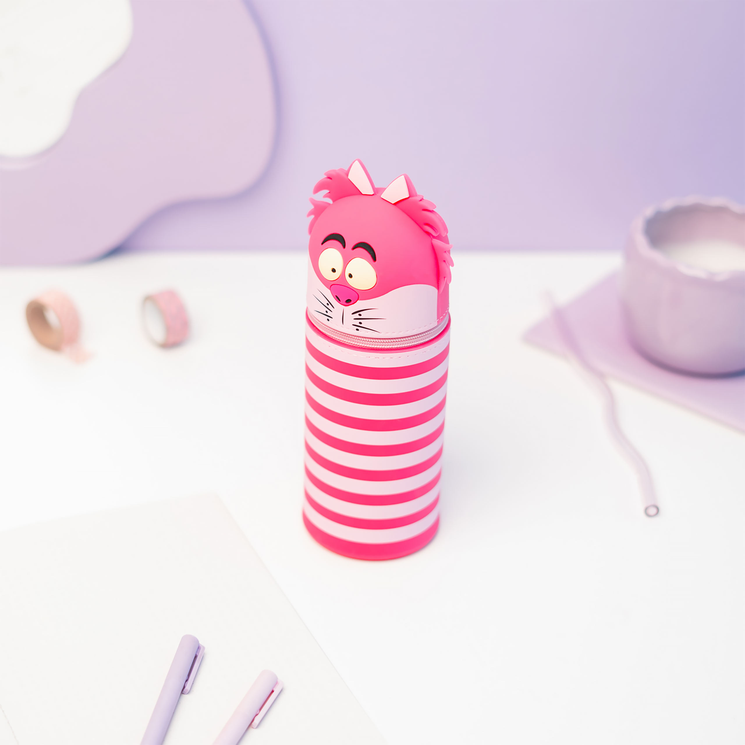 Alice im Wunderland - Grinsekatze 3D Silikon Federmäppchen