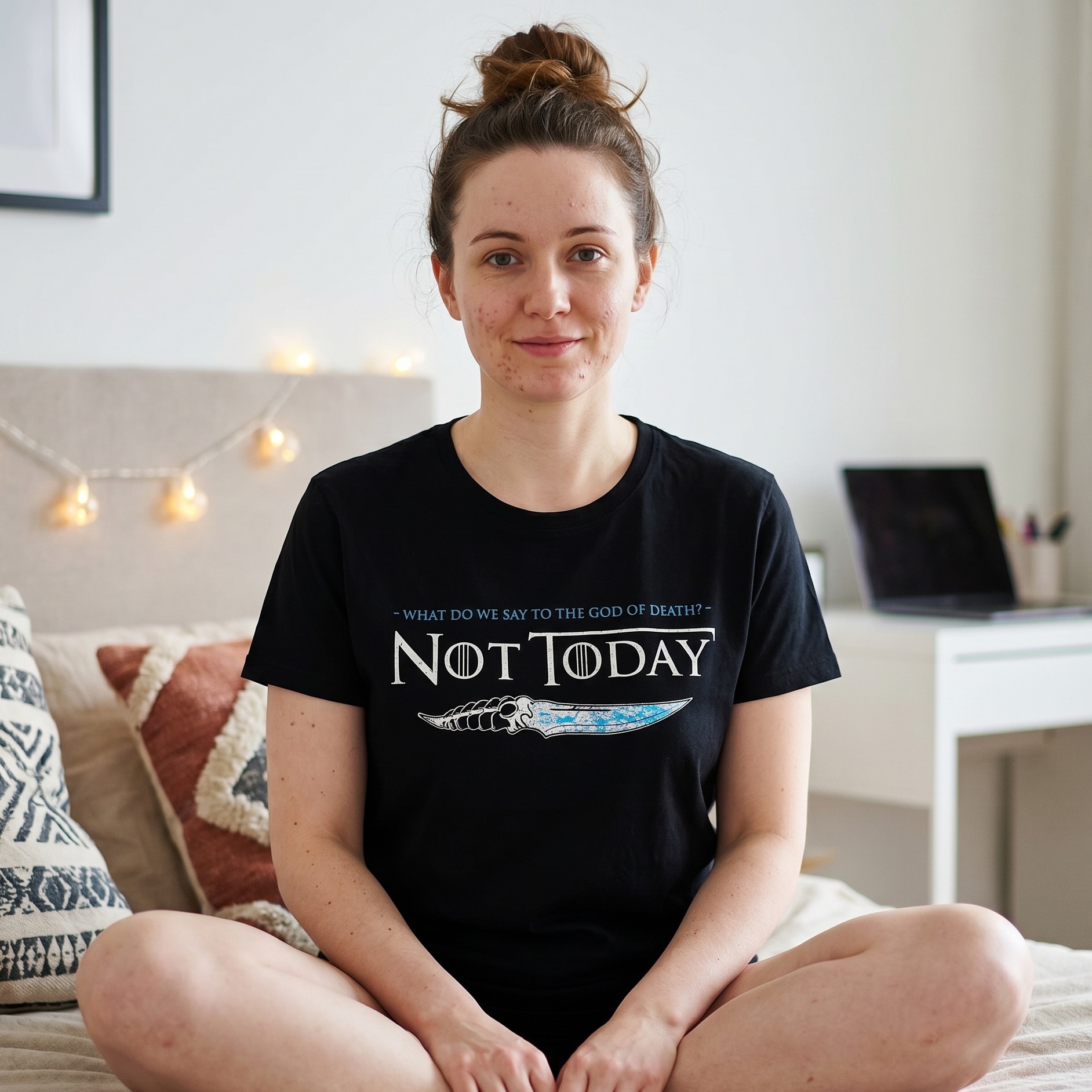 Not Today T-shirt för Game of Thrones-fans svart