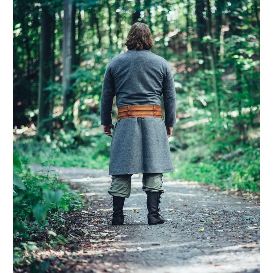 Tunica medievale in lana Balder grigio