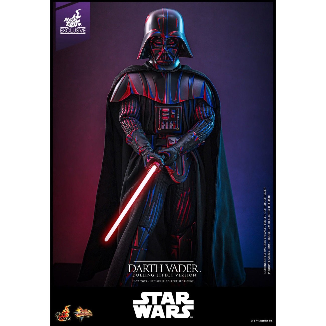 Star Wars Movie Masterpiece Actionfigur 1/6 Darth Vader (Dueling Effect Version) Hot Toys Exclusive 35 cm