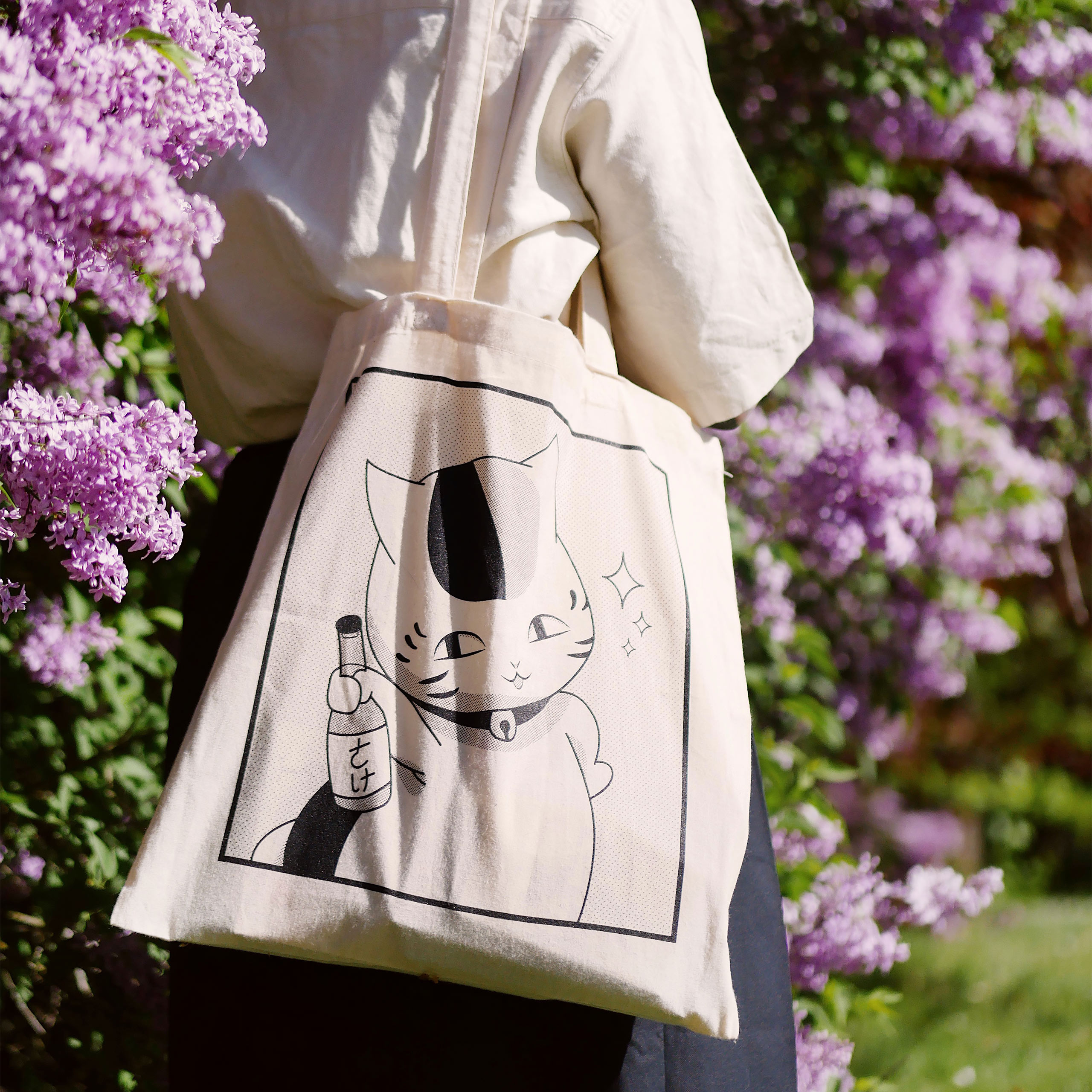 Borsa in tela Nyanko Sensei per fan di Natsume's Book of Friends