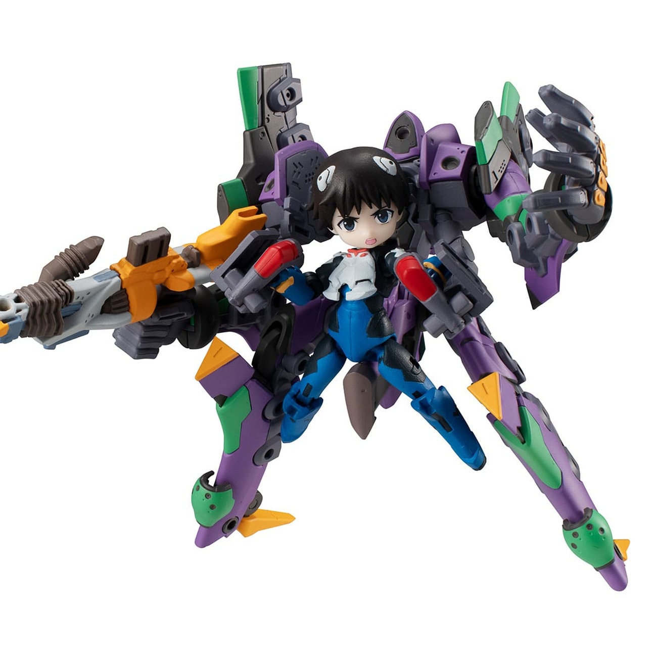 Evangelion Desktop Army Action Figure Shinji Ikari & Evangelion Unit-01 New Theatrical Edition 15 cm