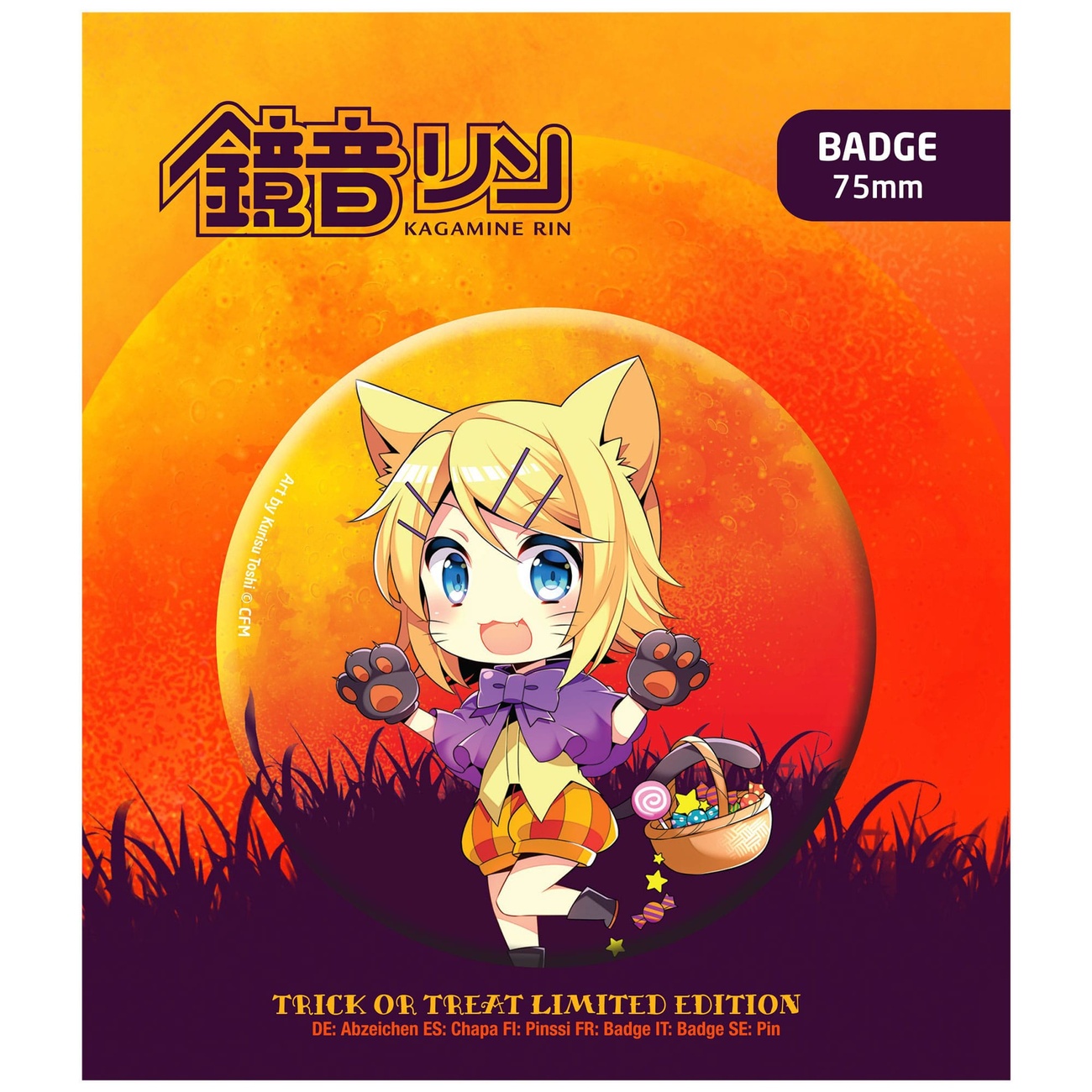 Spilla Hatsune Miku Halloween Limited Edition Kagamine Rin