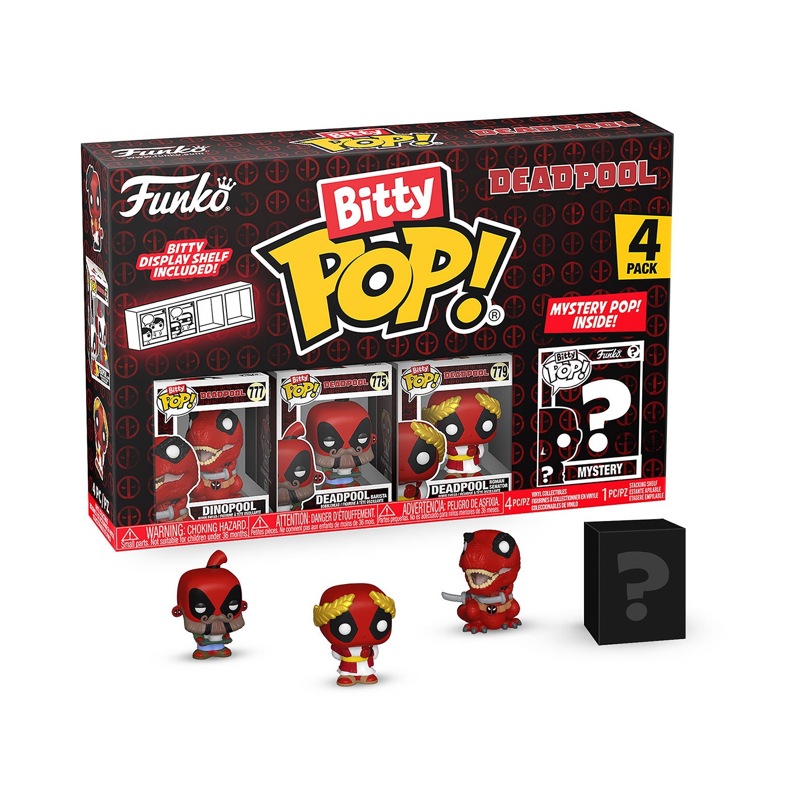 Deadpool - Funko Bitty Pop 4er Figuren Set Serie 3