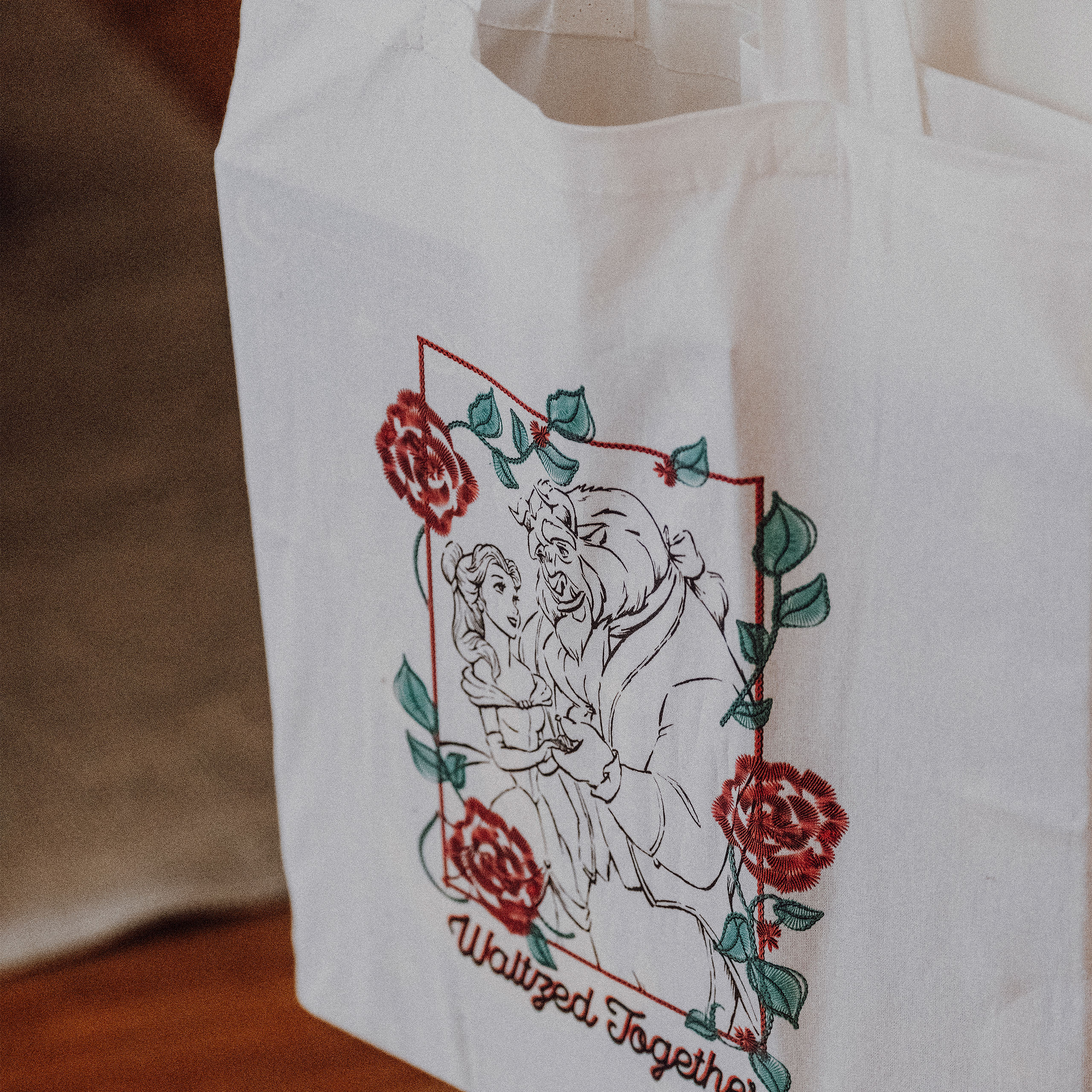 Beauty and the Beast - Waltzed Together Tote Bag