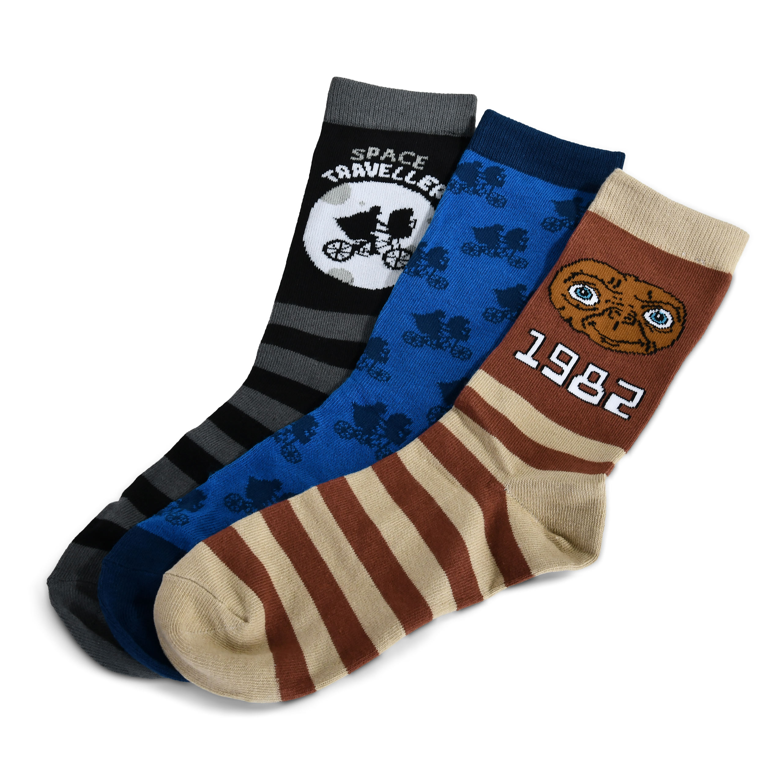 E.T. - Pack de 3 calcetines retro en caja de regalo