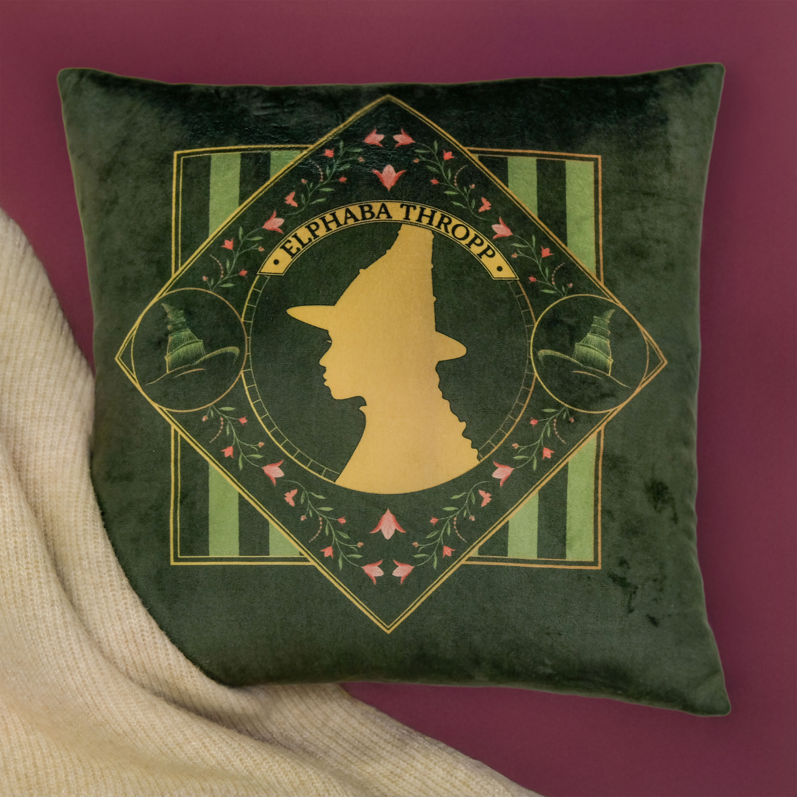 Wicked - Almohada reversible de Elphaba y Glinda