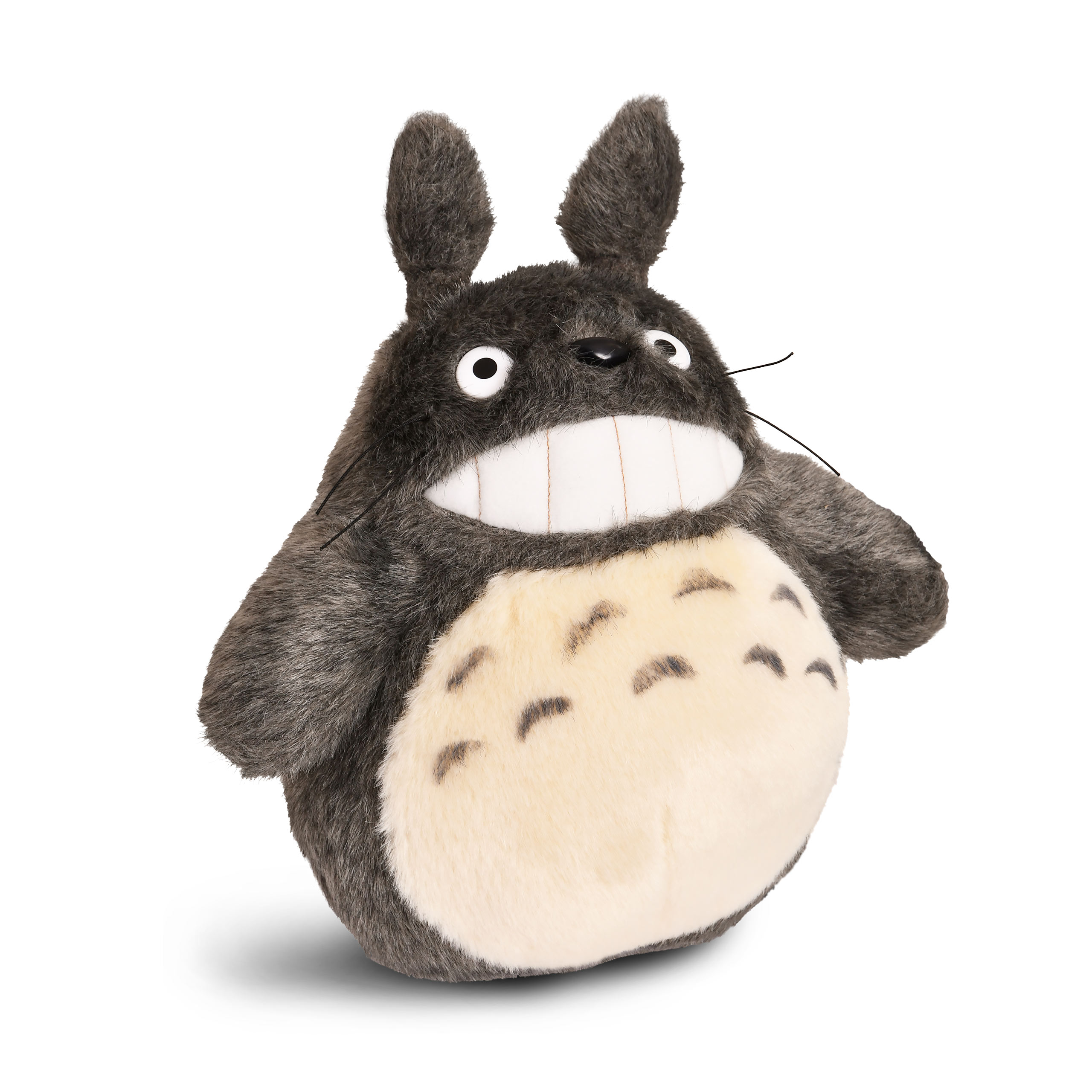 Totoro - Glimlachend Pluche Figuur Grijs
