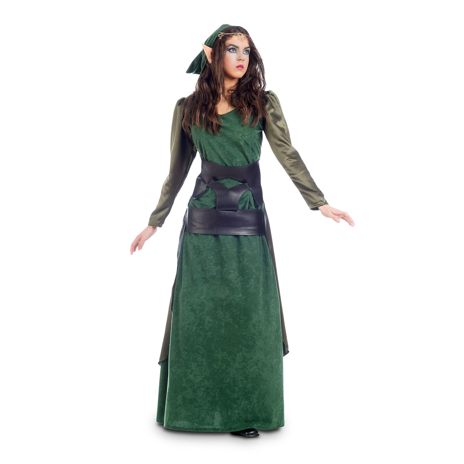 Grüne Waldelfe - Kostüm Damen