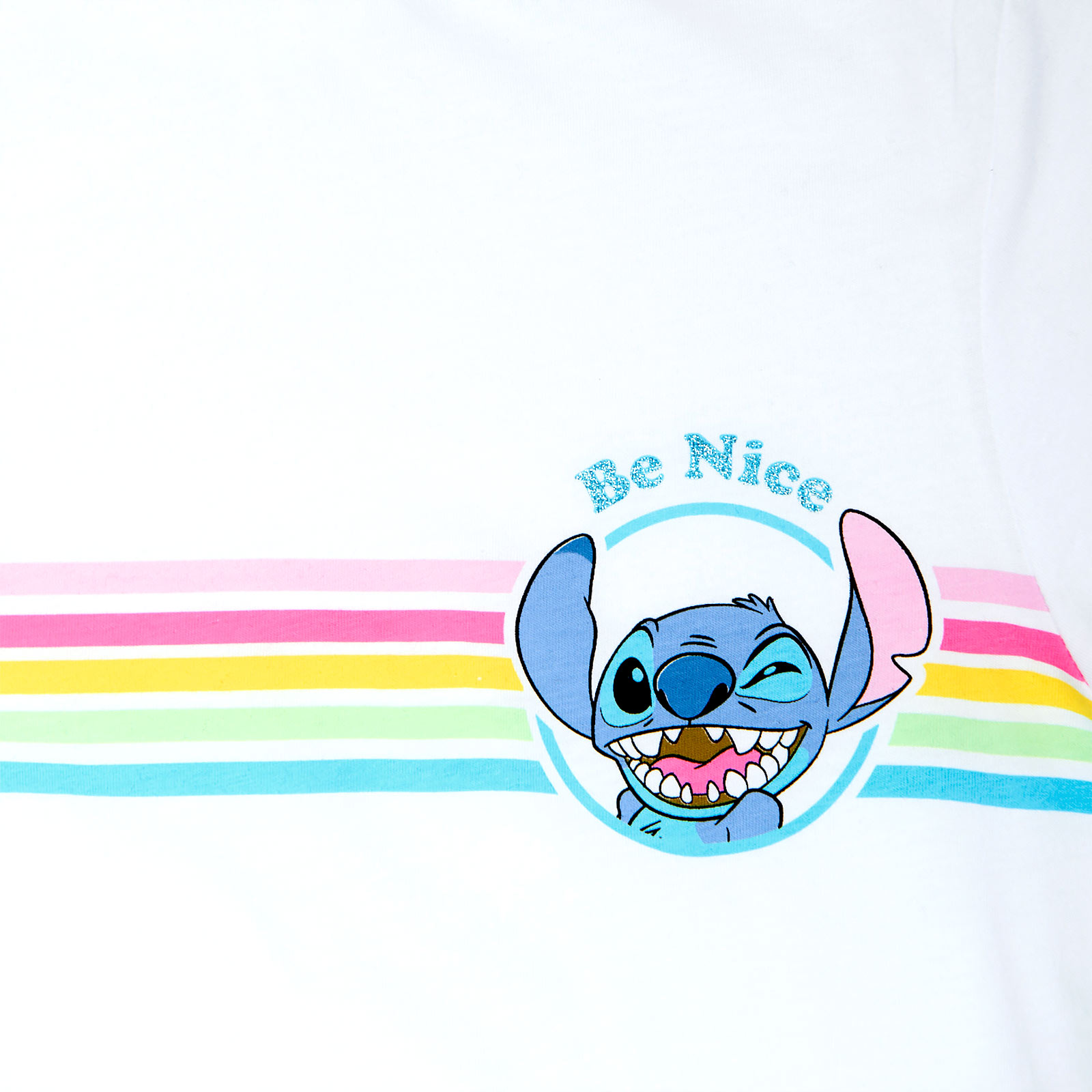 Lilo & Stitch - Be Nice T-Shirt Damen weiß