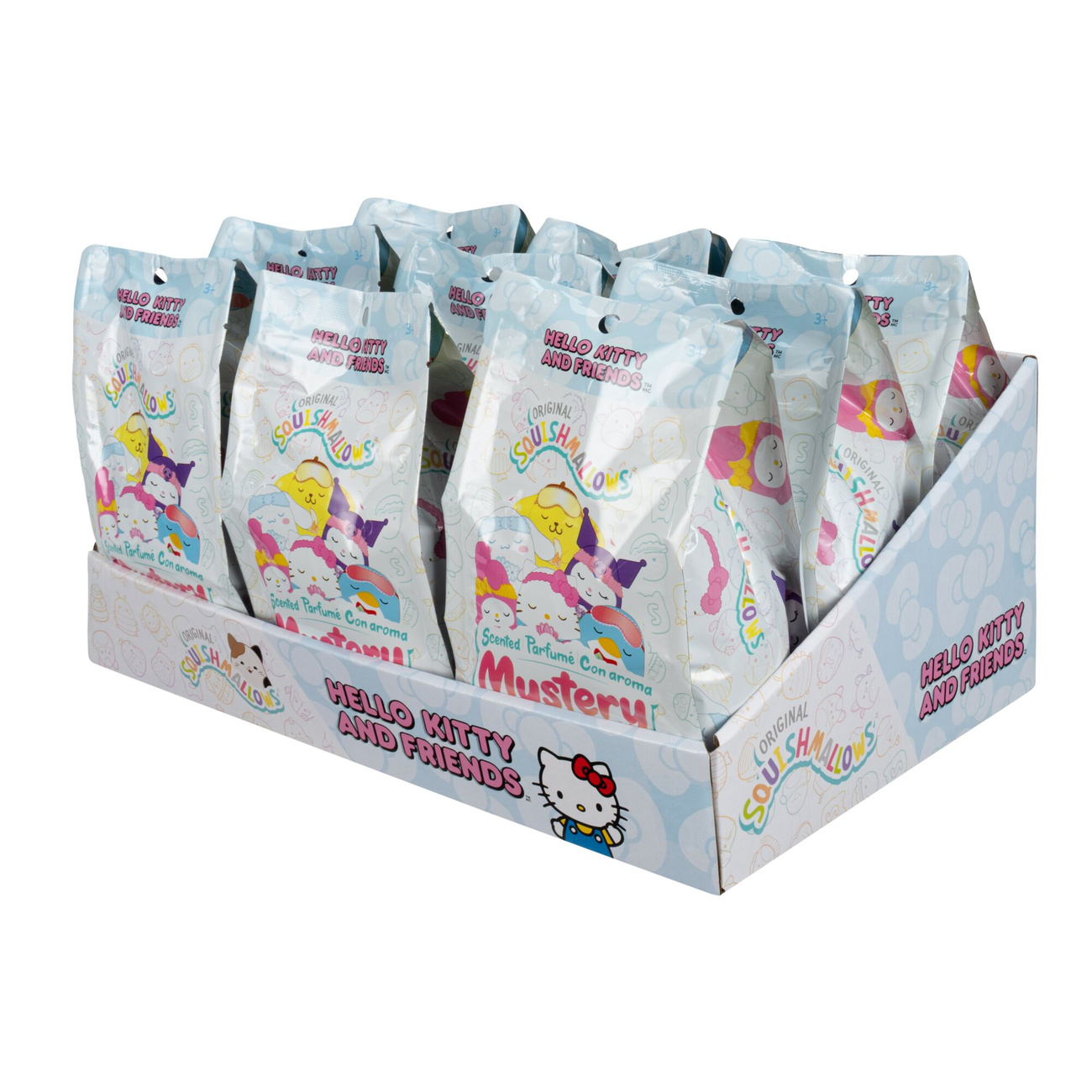 Hello Kitty and Friends – Mystery Squishmallows pluchen figuren display
