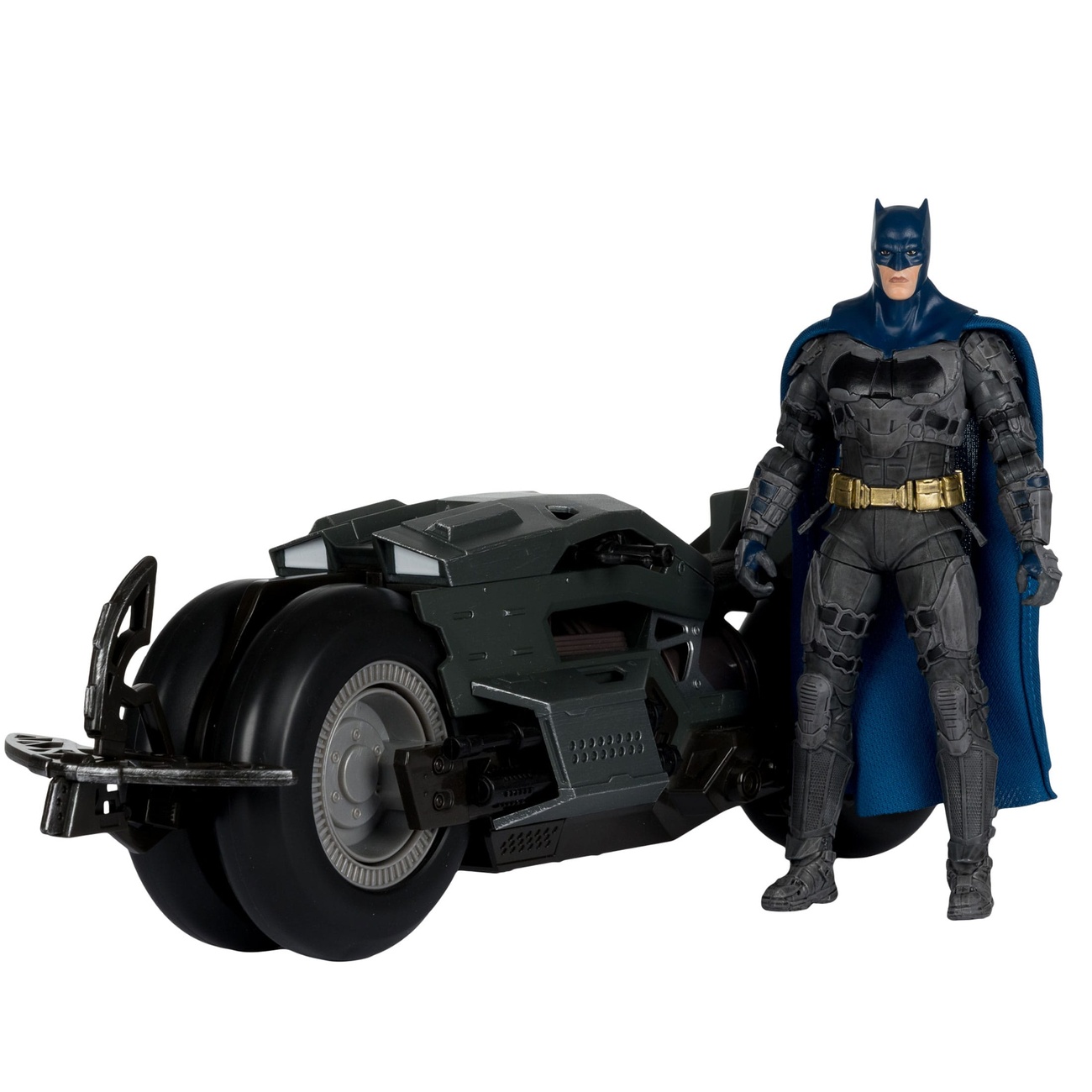 The Flash DC Multiverse Véhicule Batcycle avec Batman