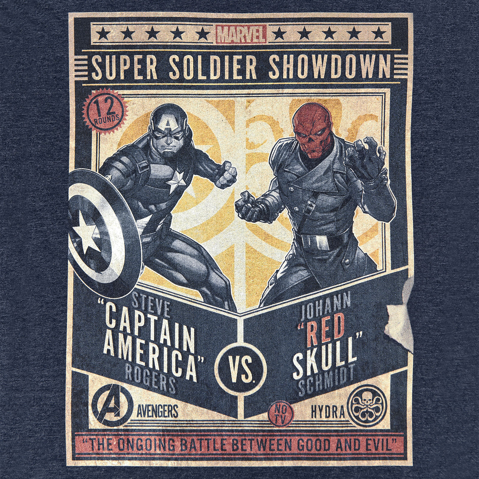 Captain America - Super Soldier Showdown T-Shirt blau