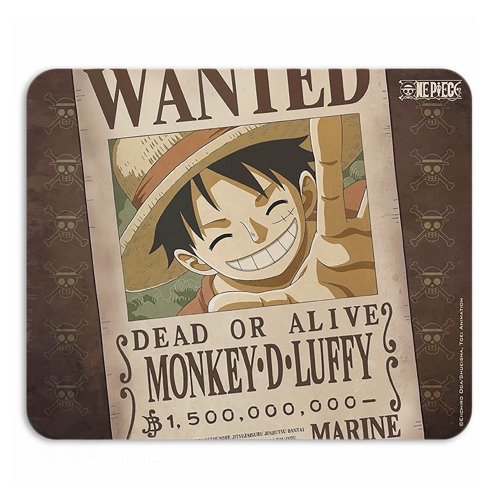 One Piece - Wanted Luffy Muismat