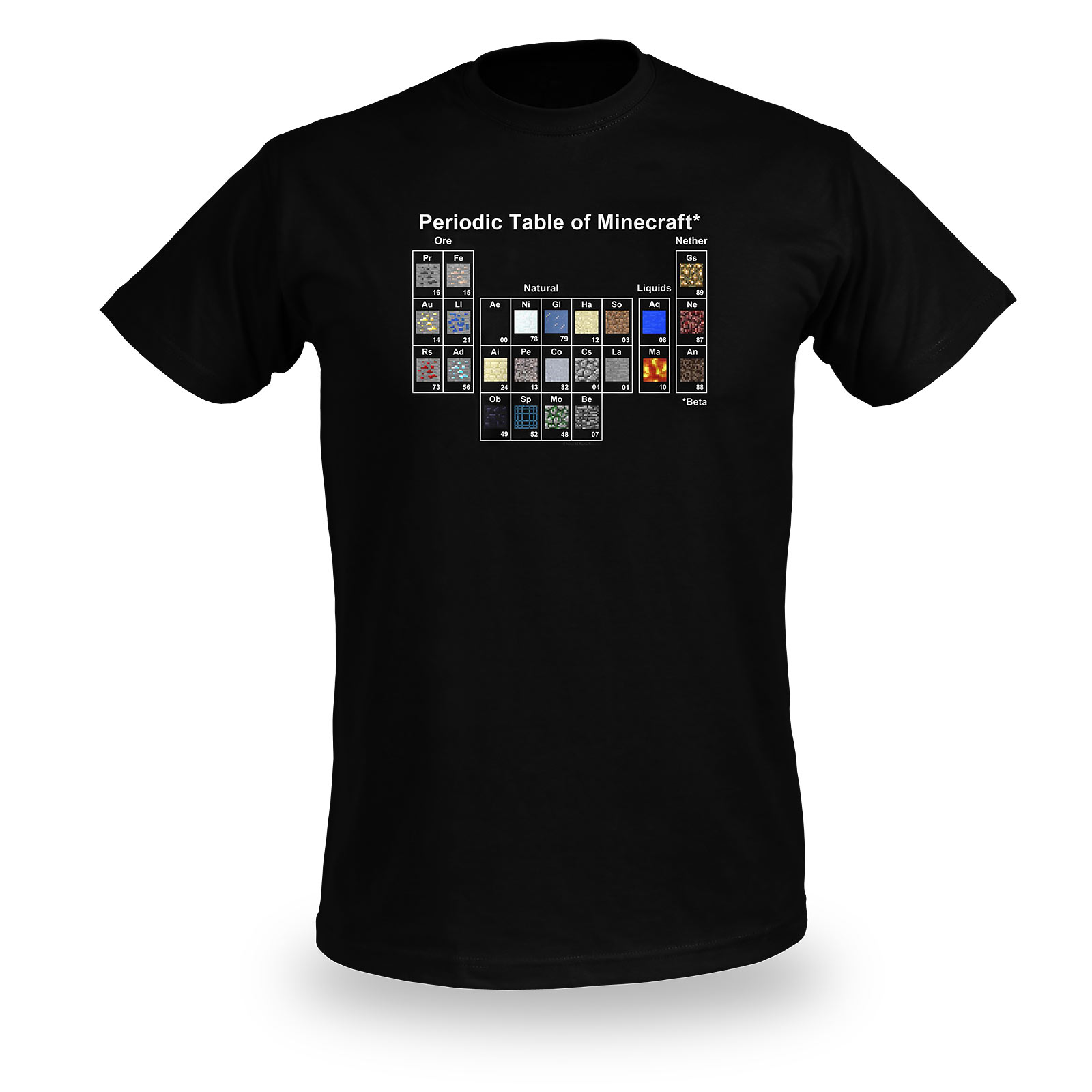 Minecraft - T-shirt Enfants Tableau Périodique