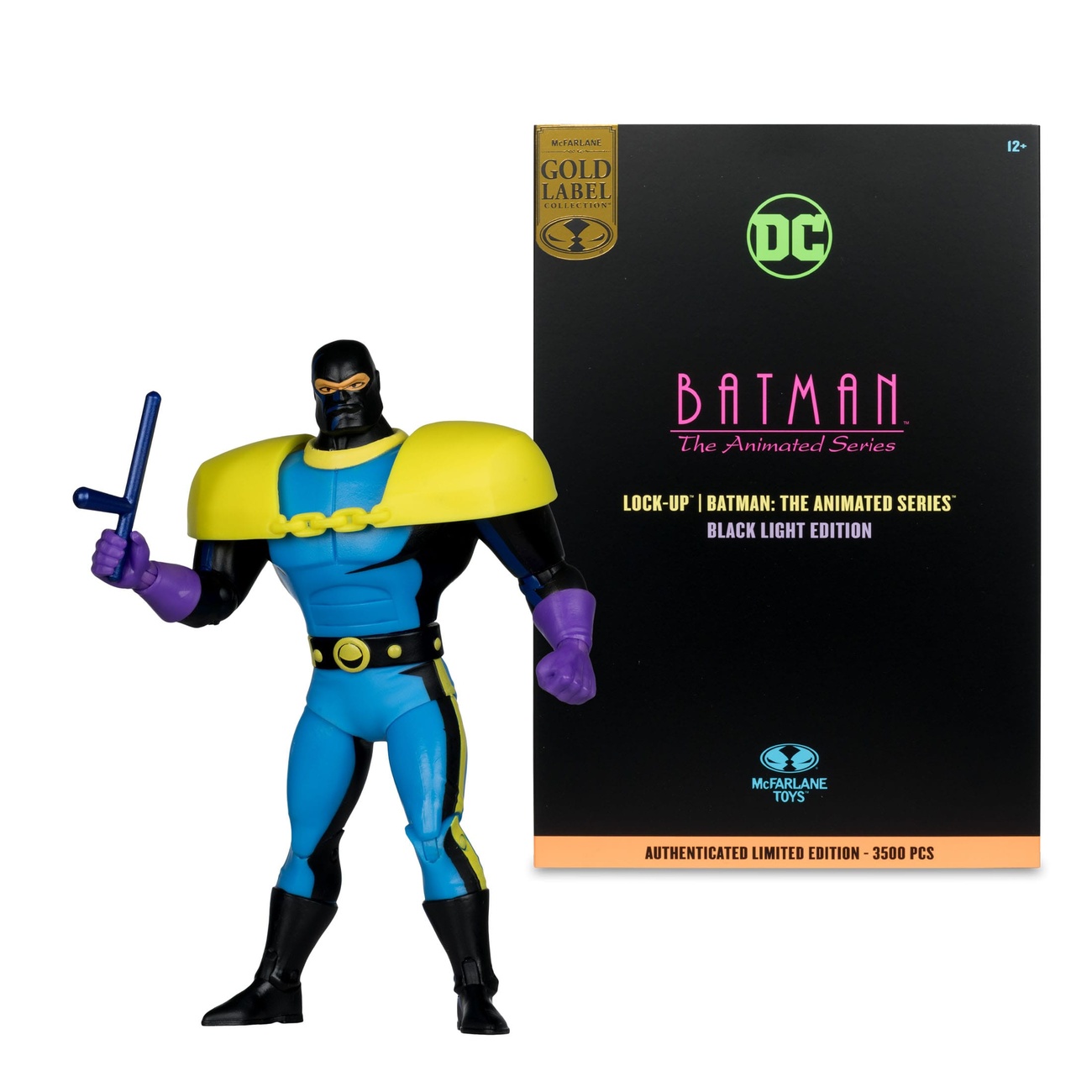 Batman: The Animated Series DC Direct Build-A Actionfigur Wave 5 Lock-Up Black Light Edition (Gold Label) 15 cm