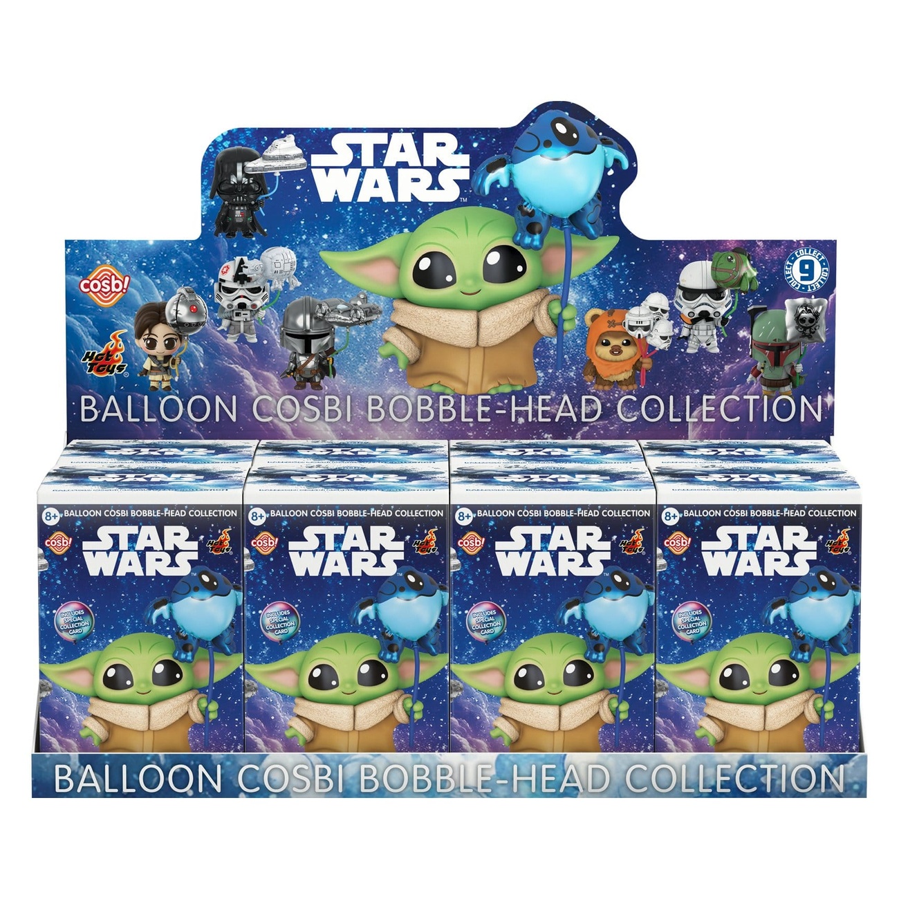 Star Wars Cosbi Minifiguren Balloon 8 cm Blind Box Display (8)