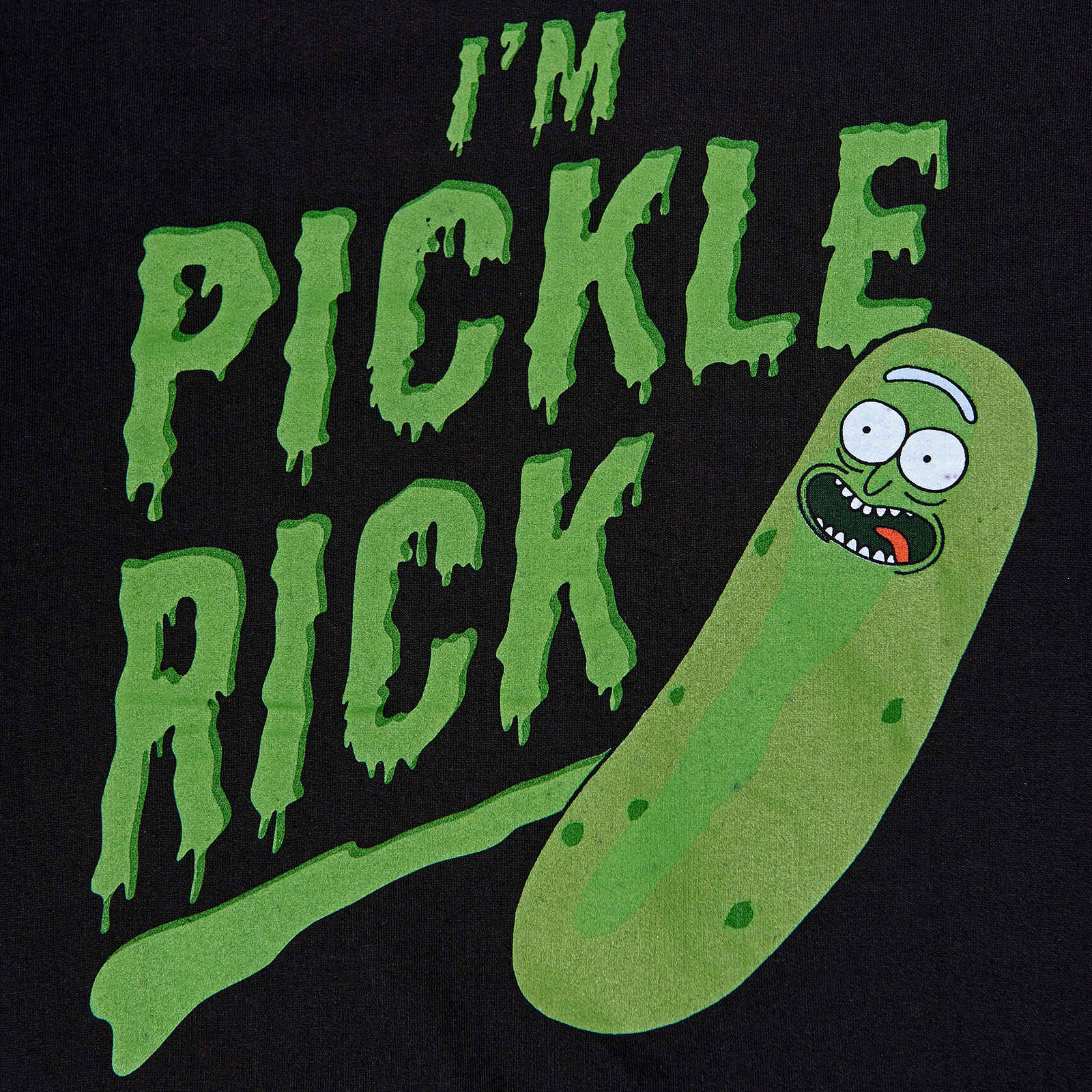 Rick and Morty - Pickle Rick T-Shirt Dames Loose Fit Zwart