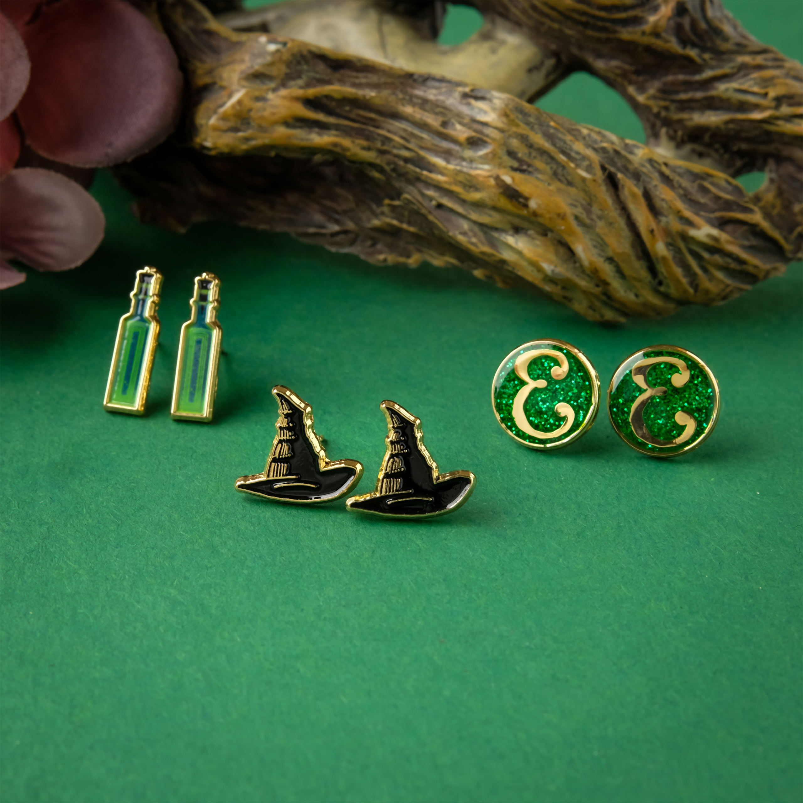 Wicked - Boucles d'oreilles Elphaba Set de 3