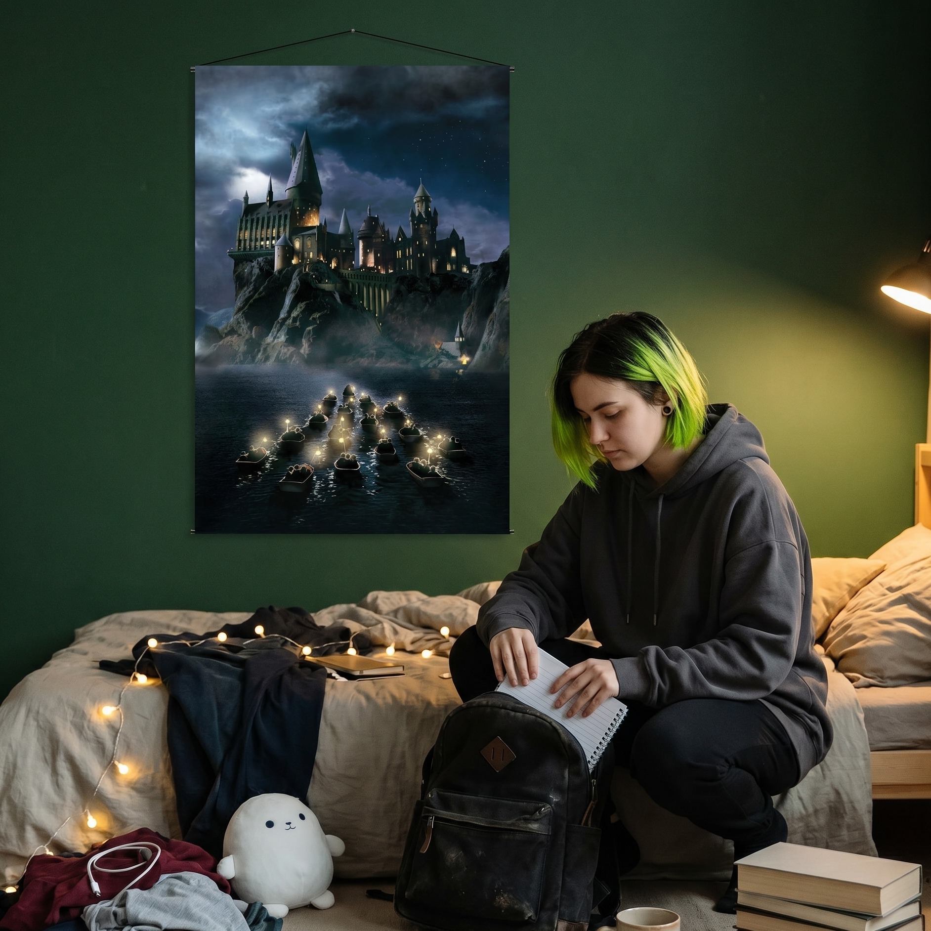 Harry Potter - Póster de tela Hogwarts