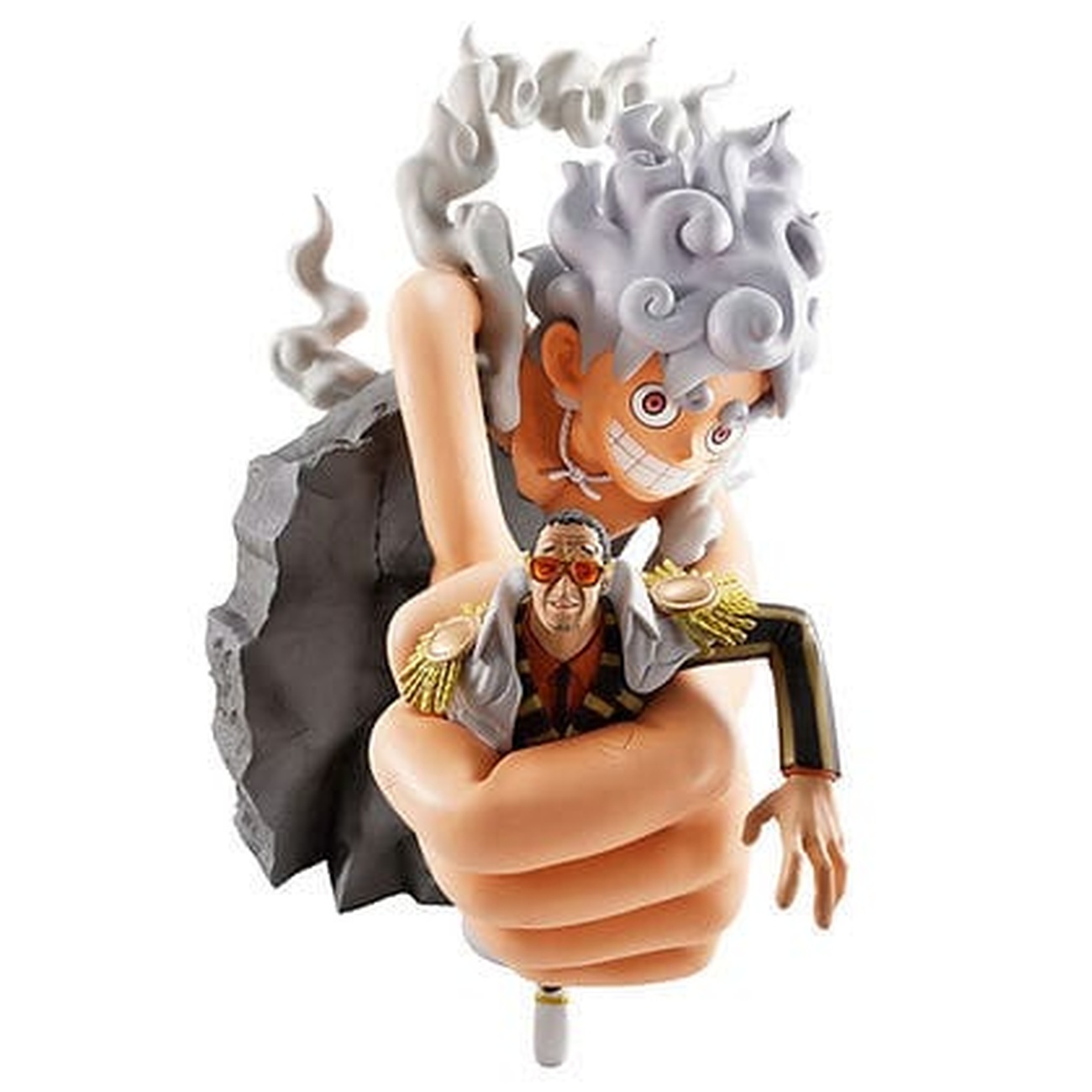 One Piece - Figurine Ichibansho Monkey D. Luffy Gear 5 et Borsalino