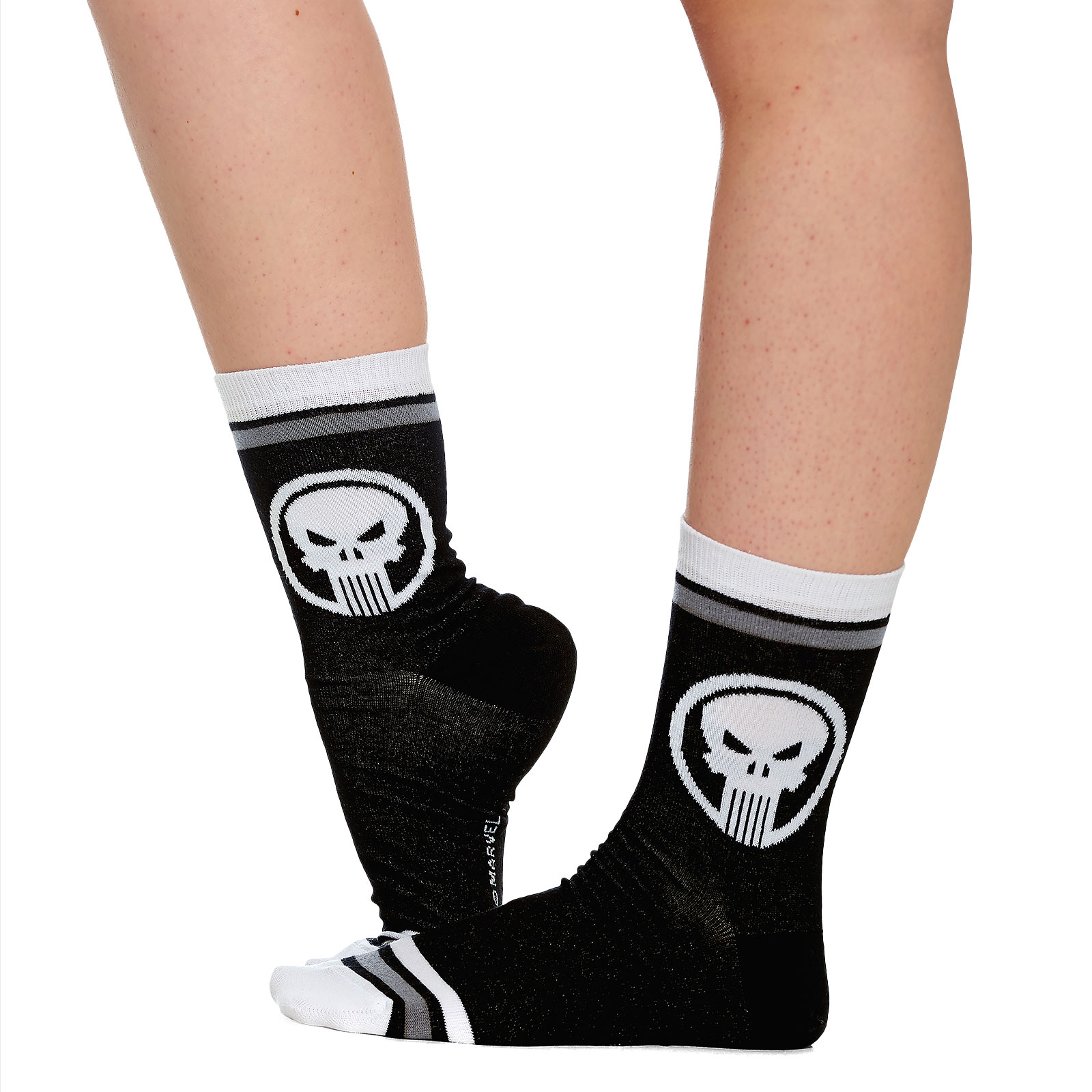 Punisher - Chaussettes Logo Skull ensemble de 2